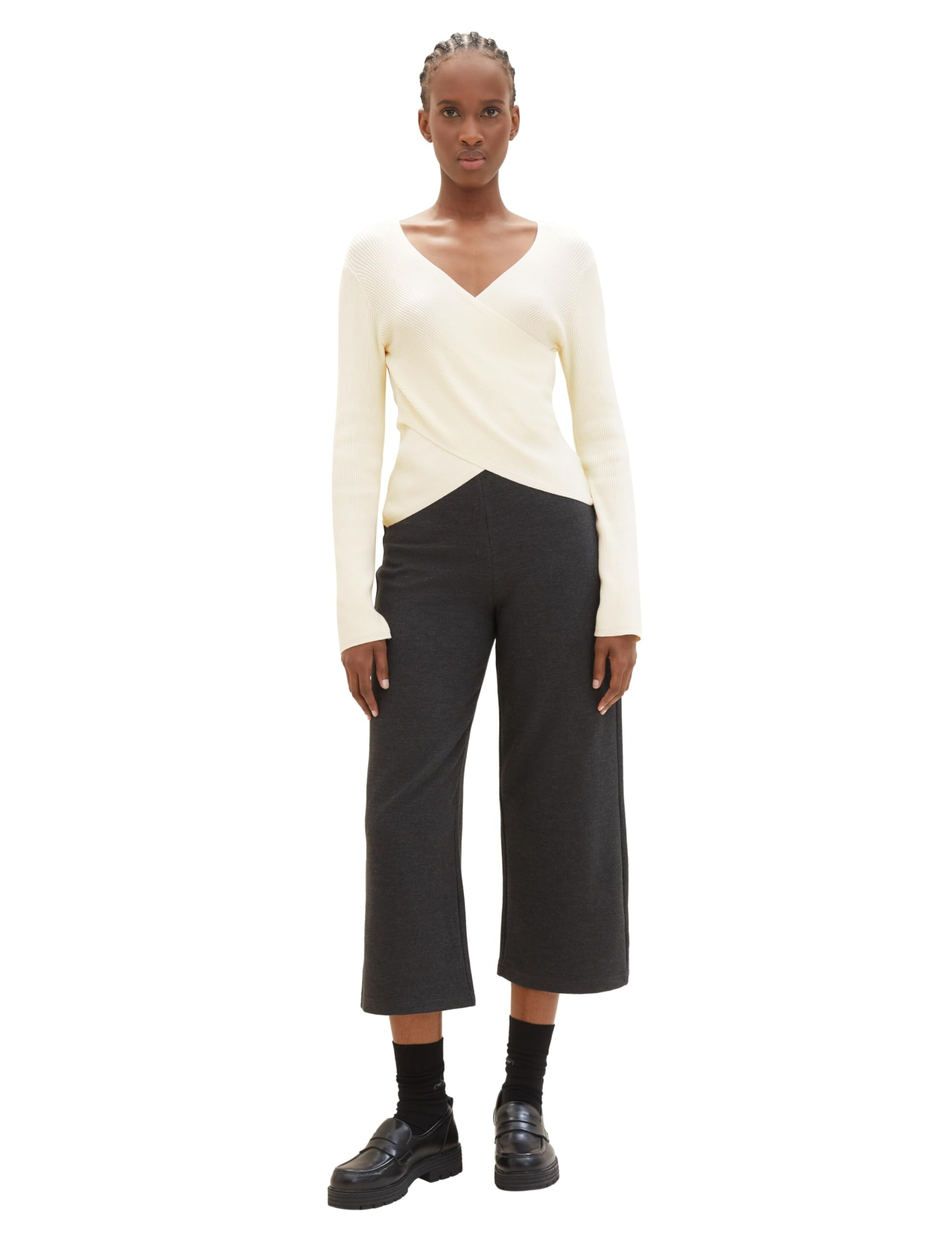 tom-tailor-denim-damen-basic-culotte-mit-rippstruktur image 6