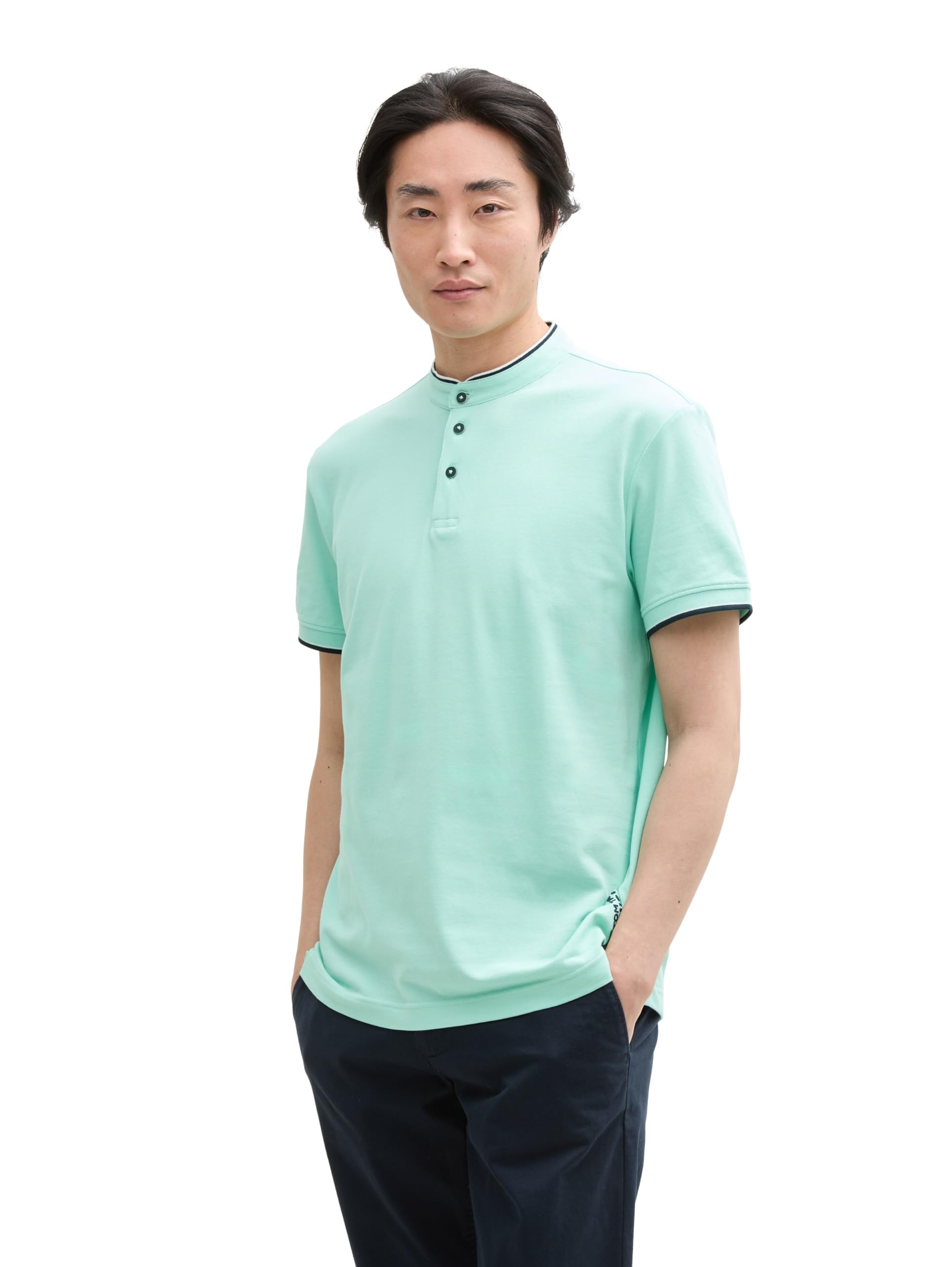 tom-tailor-herren-piqu-poloshirt-mit-stehkragen image 6