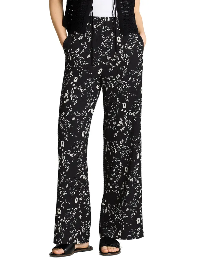 tom-tailor-denim-damen-crinkle-wide-leg-hose-1050255-lockere-crinkle-hose image 1