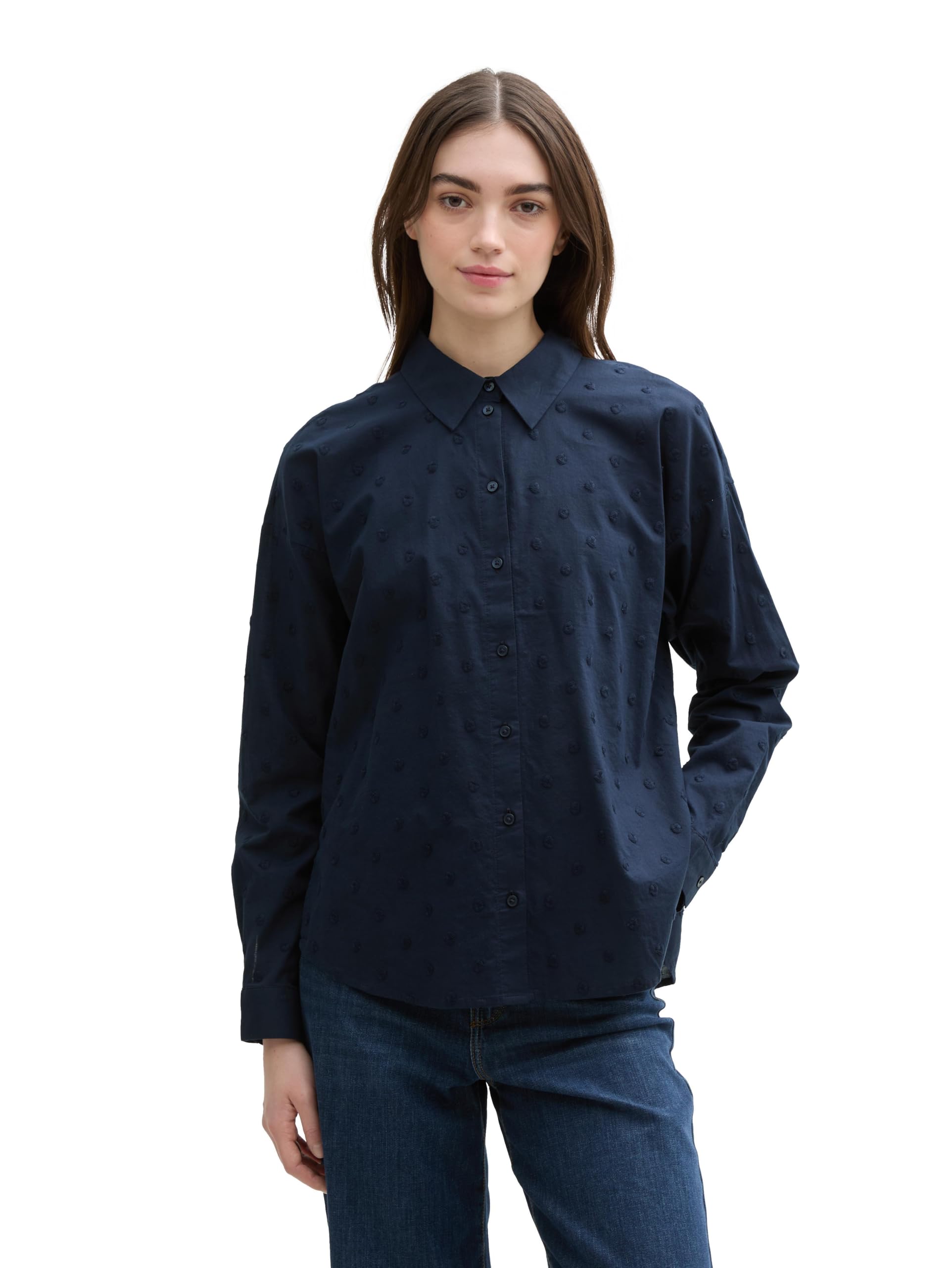 tom-tailor-denim-damen-bluse-p-nktchen-muster image 7
