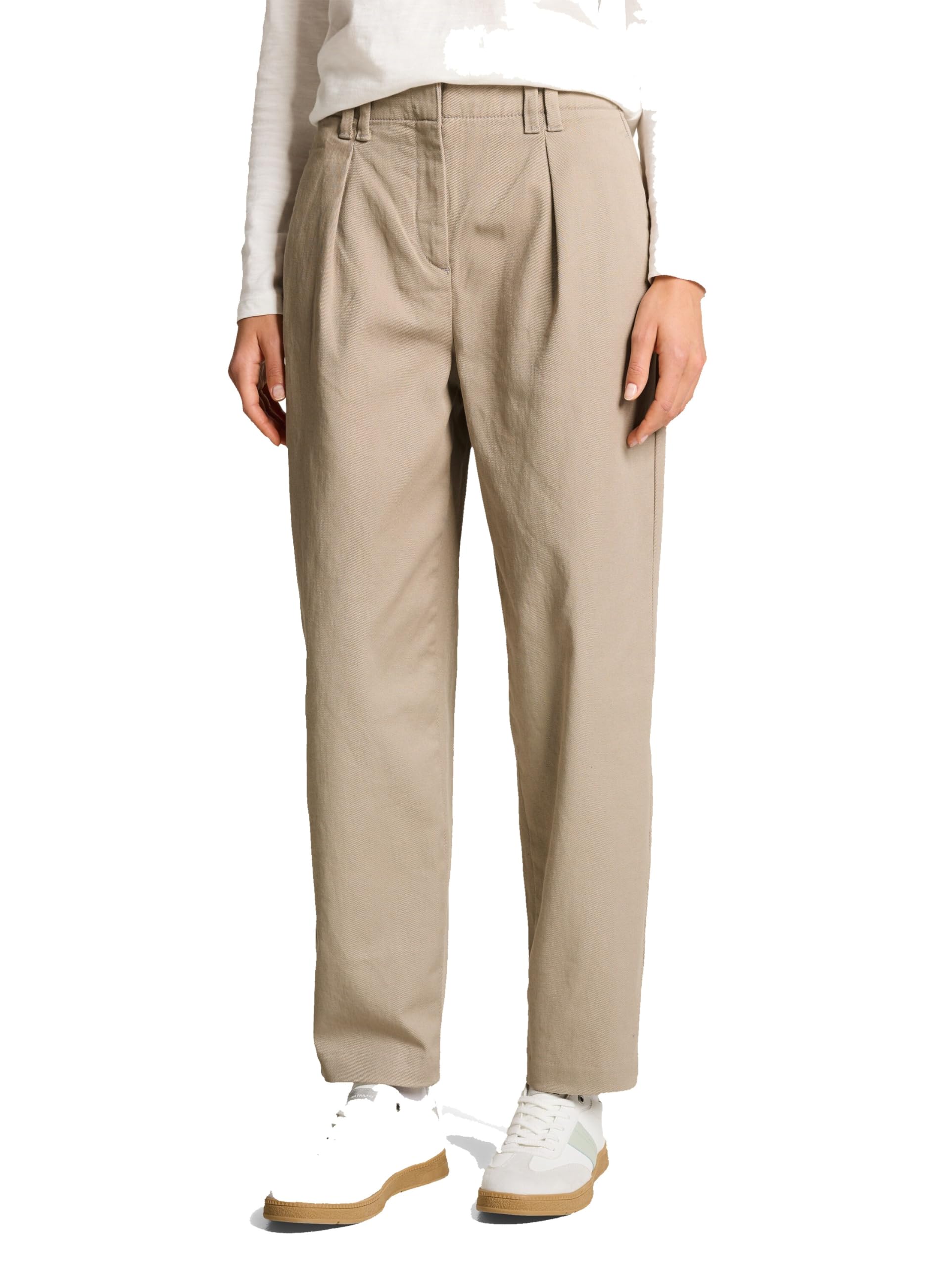 tom-tailor-damen-tapered-fit-stoffhose image 1