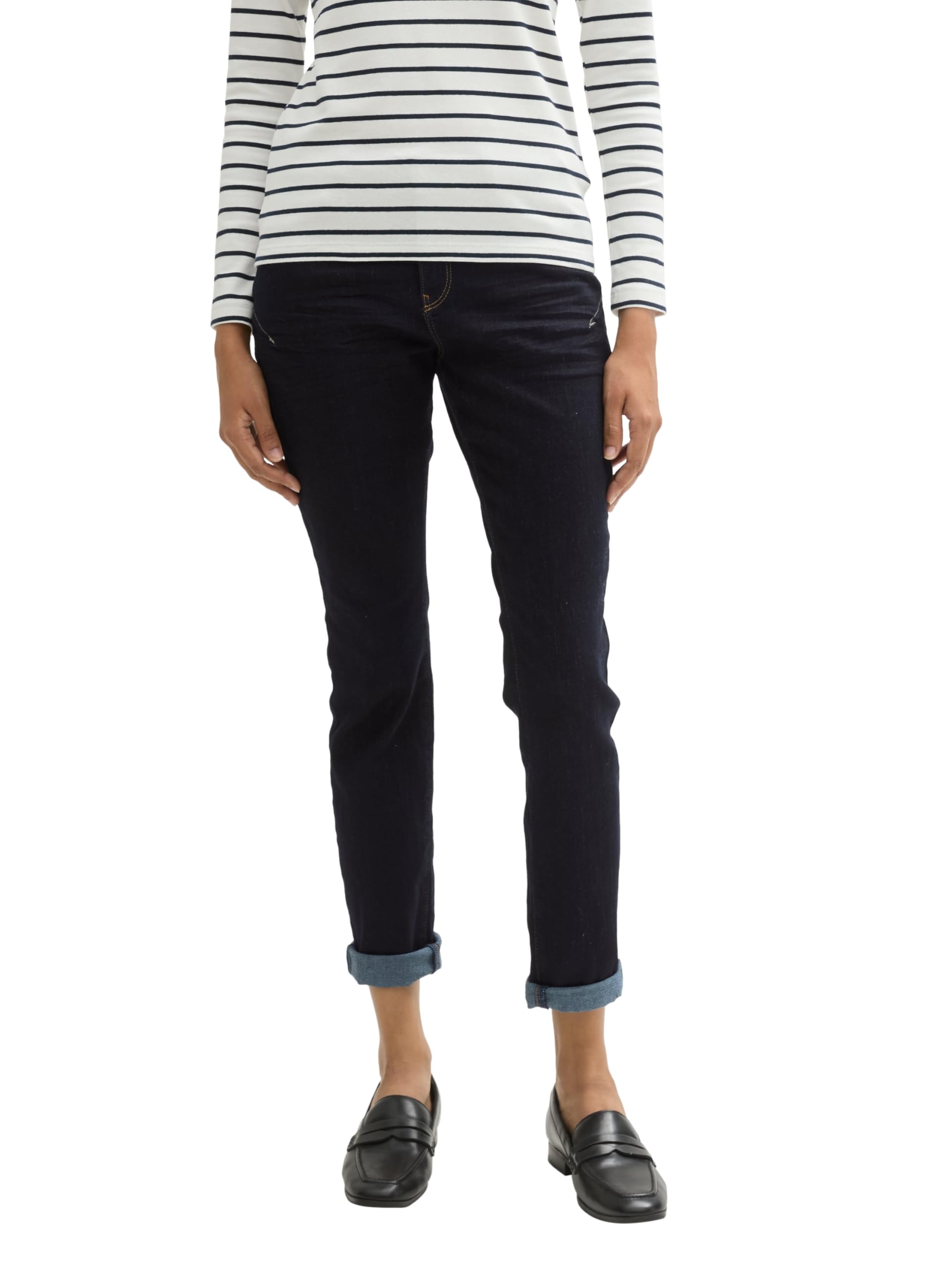 tom-tailor-tapered-relaxed-jeans-damen-jeanshose-lockeres-bein image 8