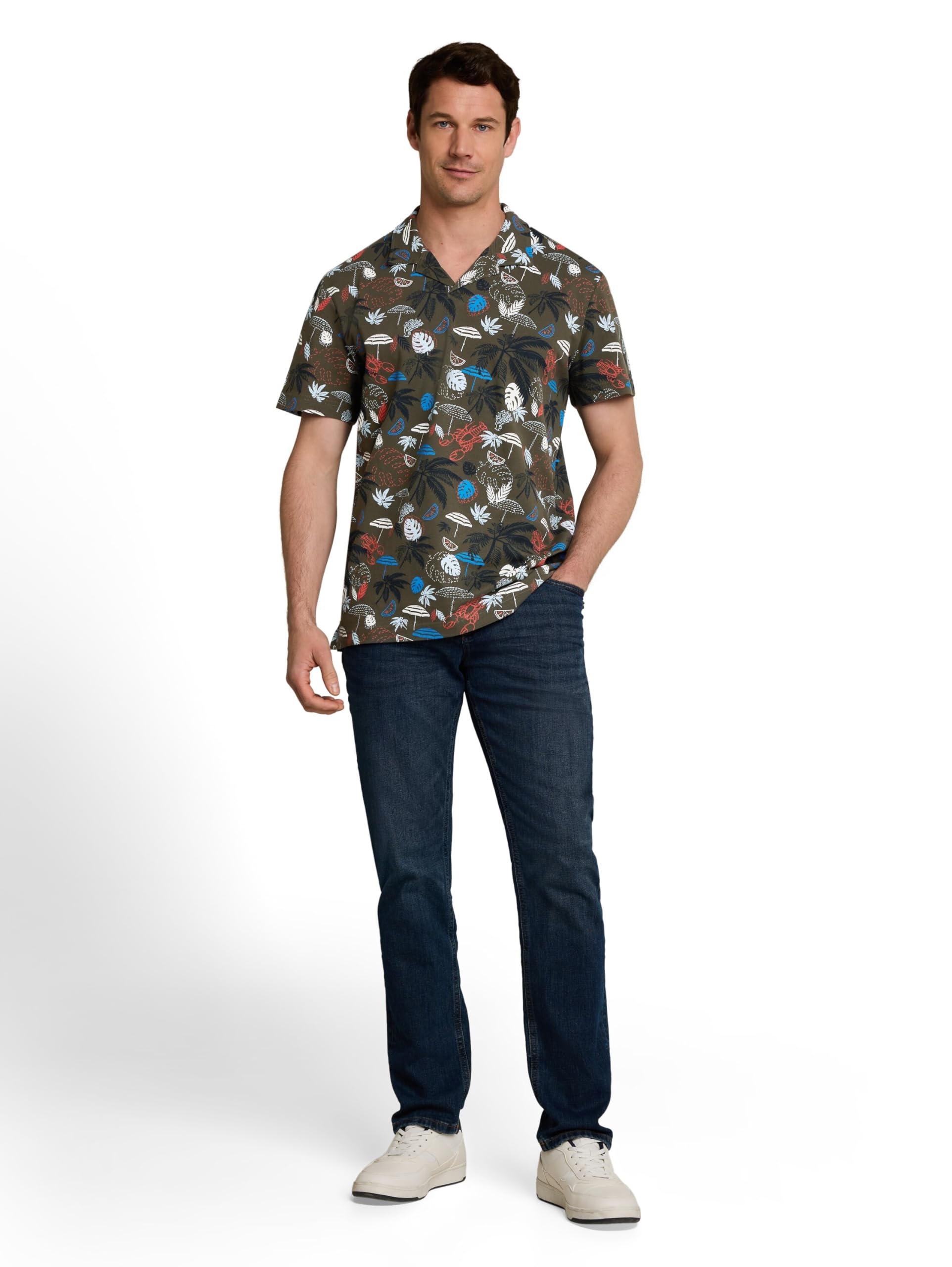 tom-tailor-herren-1051177-piqu-poloshirt-mit-allover-print image 2