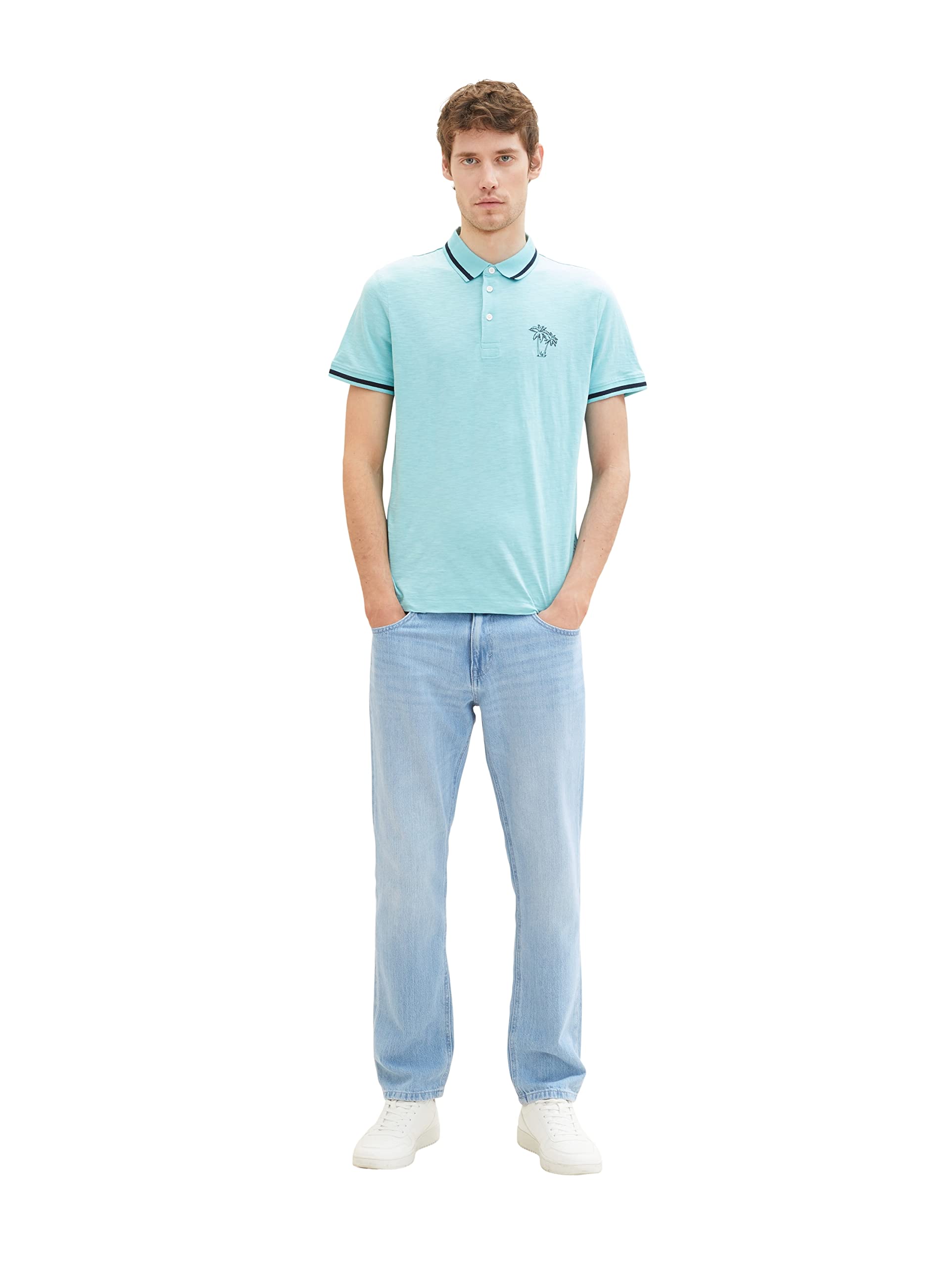 tom-tailor-herren-poloshirt-mit-palmen-print image 6