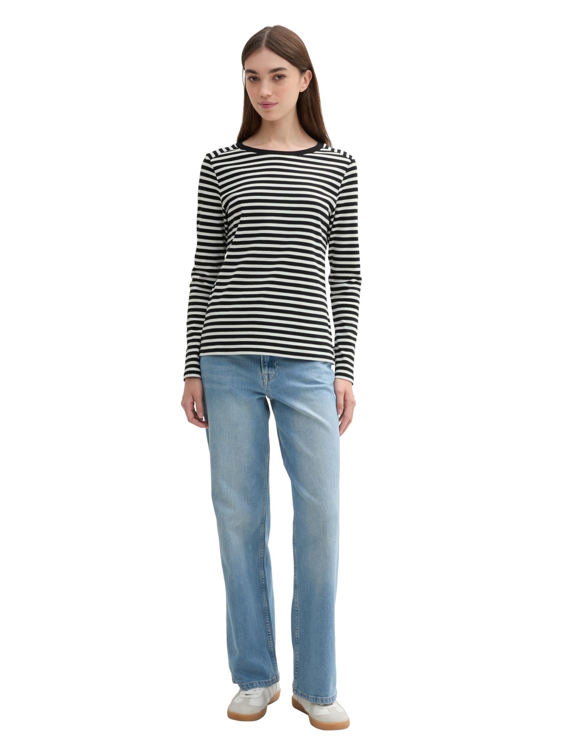 tom-tailor-denim-damen-longsleeve-mit-streifenmuster image 4