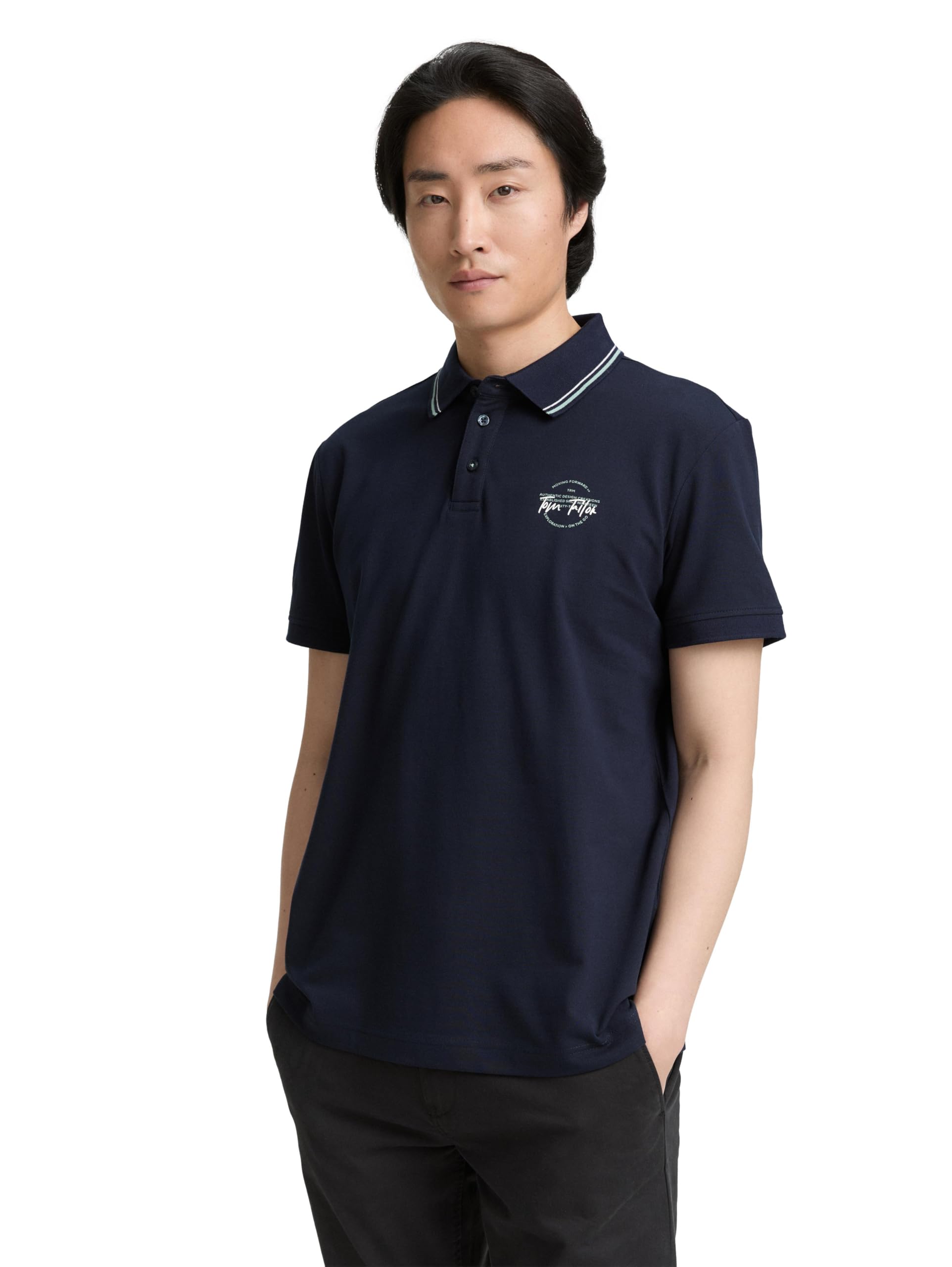 tom-tailor-herren-piqu-poloshirt-1047782-mit-print image 8