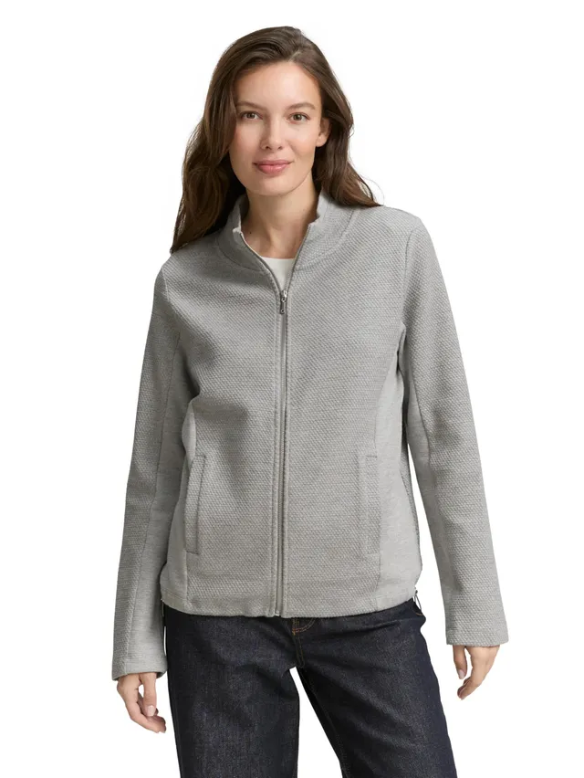tom-tailor-damen-sweatjacke-mit-stehkragen-sweatjacke-f-r-damen image 1