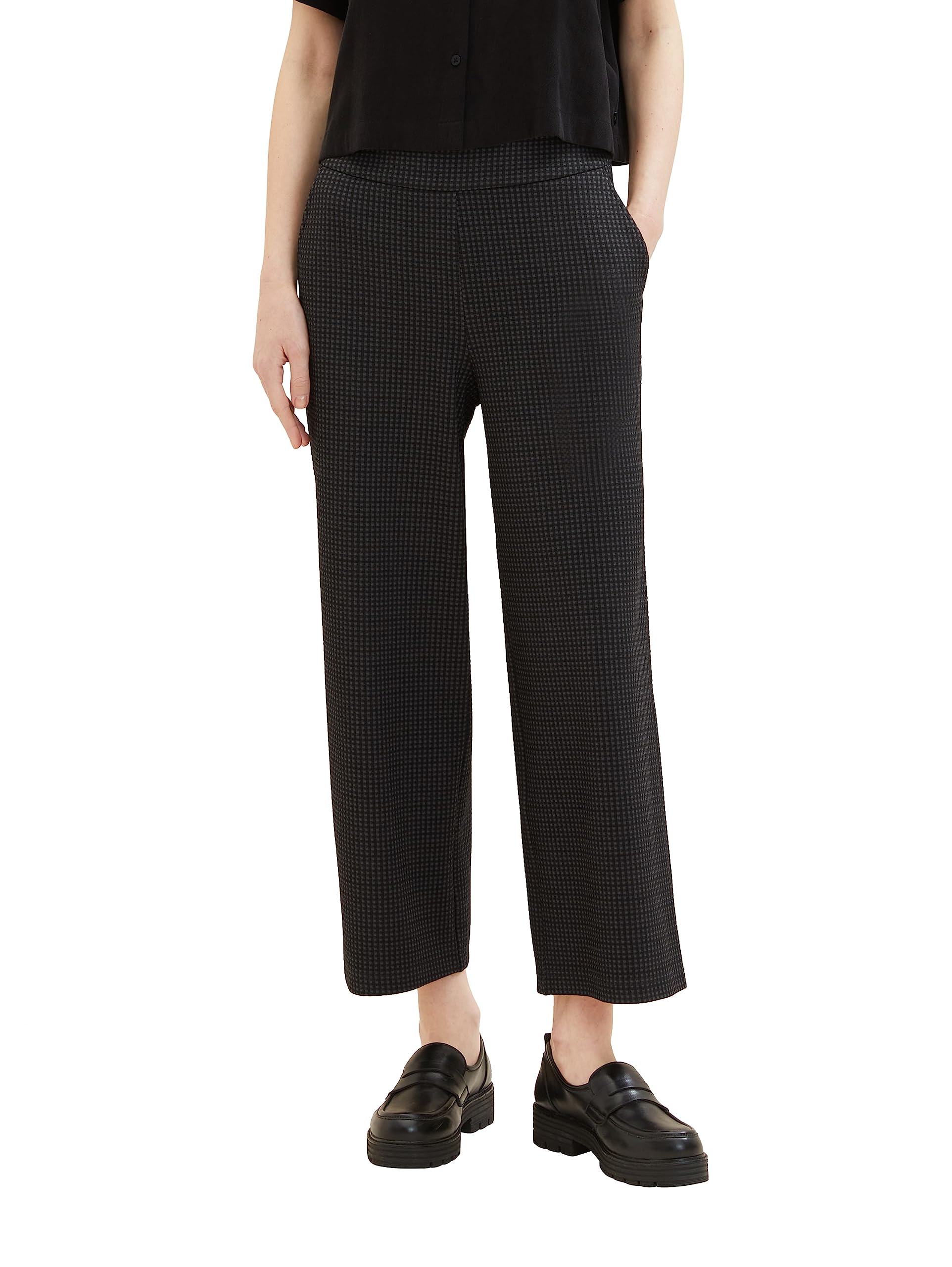 tom-tailor-1038086-damen-culotte-hose-mit-karomuster image 1