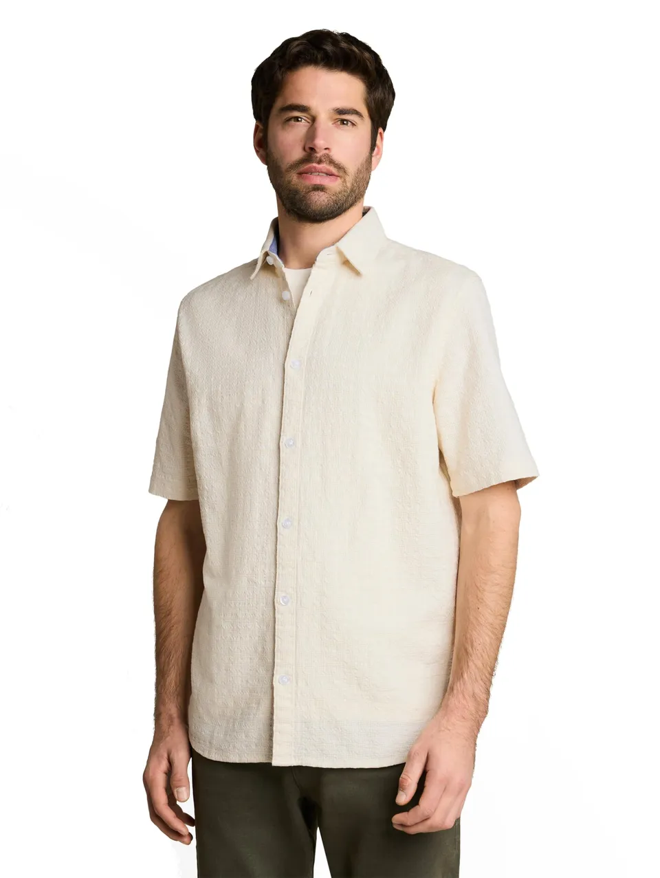tom-tailor-herren-1050945-comfort-fit-kurzarmhemd-aus-baumwolle image 1