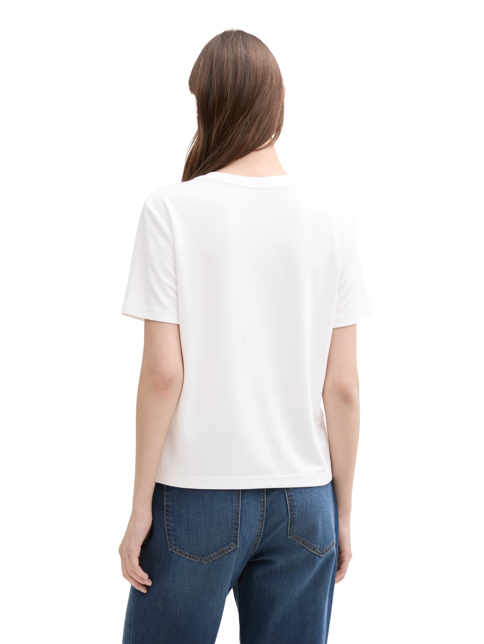 tom-tailor-denim-1041160-t-shirt-damen-1er-pack-fitted-fit image 3