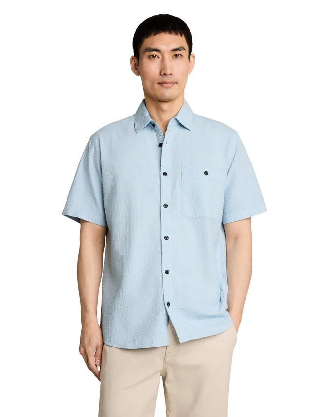 tom-tailor-herren-1050941-regular-fit-jacquard-kurzarmhemd-aus-baumwolle image 1