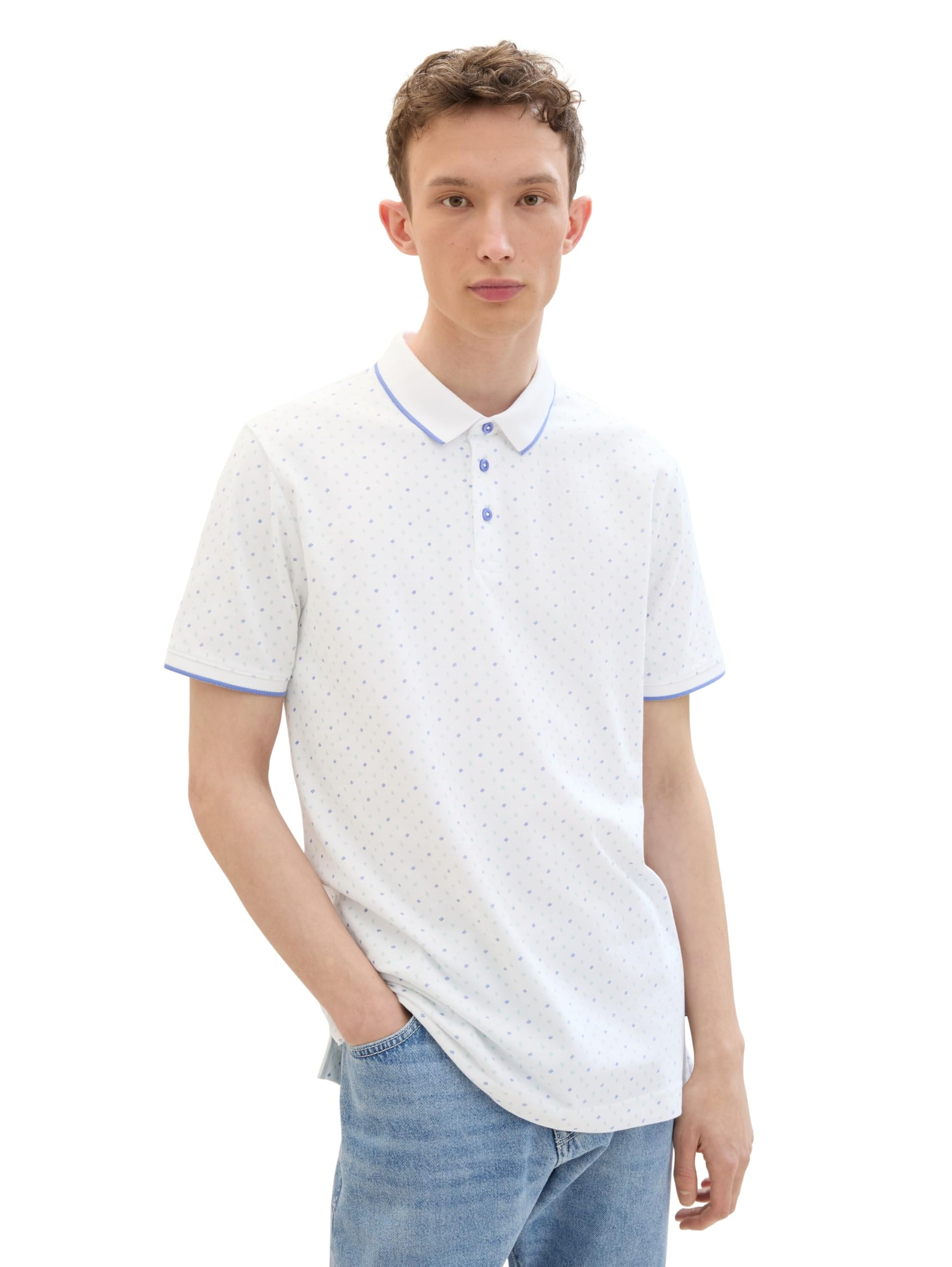tom-tailor-denim-herren-piqu-poloshirt-mit-muster image 8