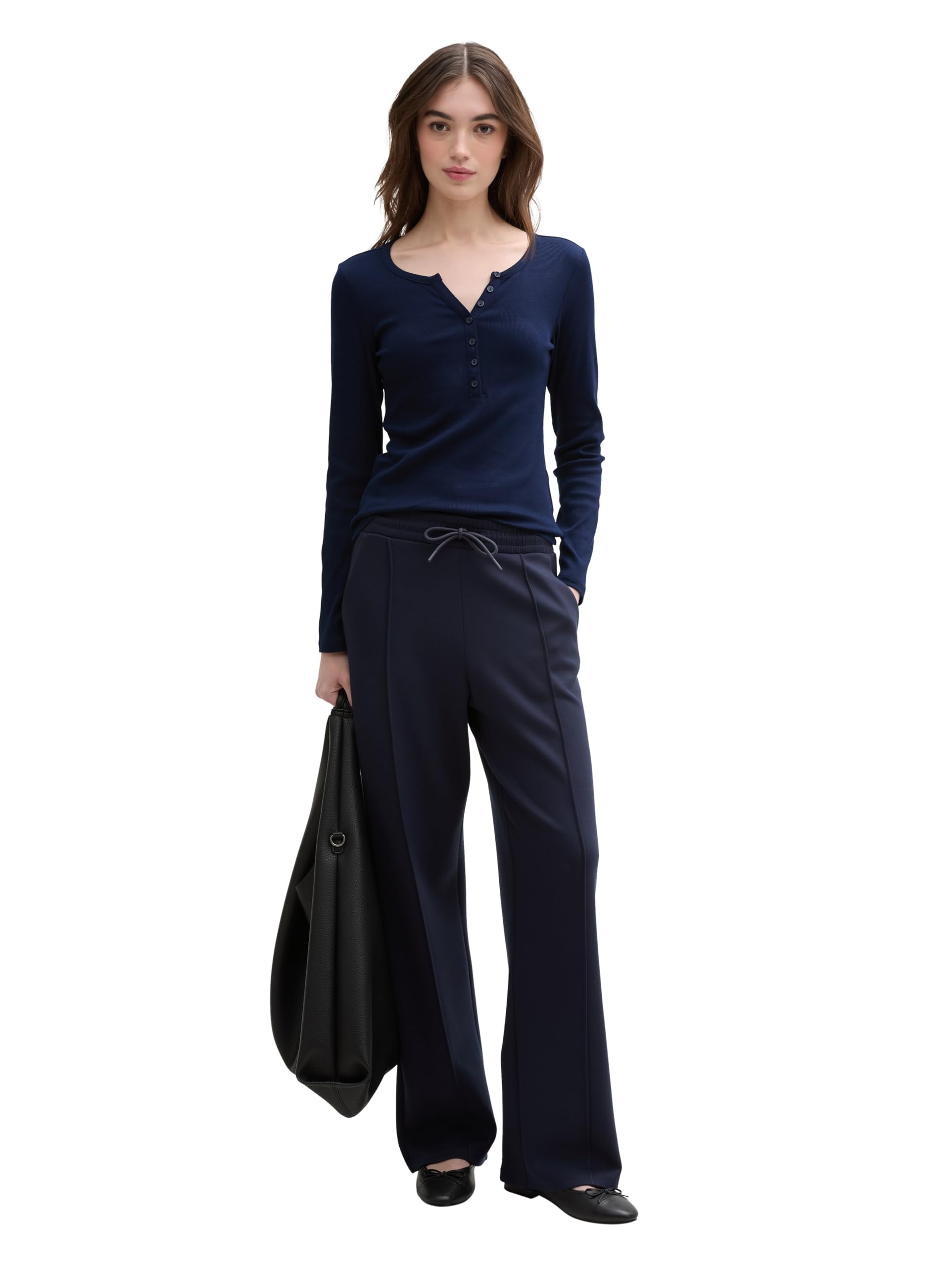 tom-tailor-denim-1045415-ripp-henley-langarmshirt-damen-1er-pack image 2
