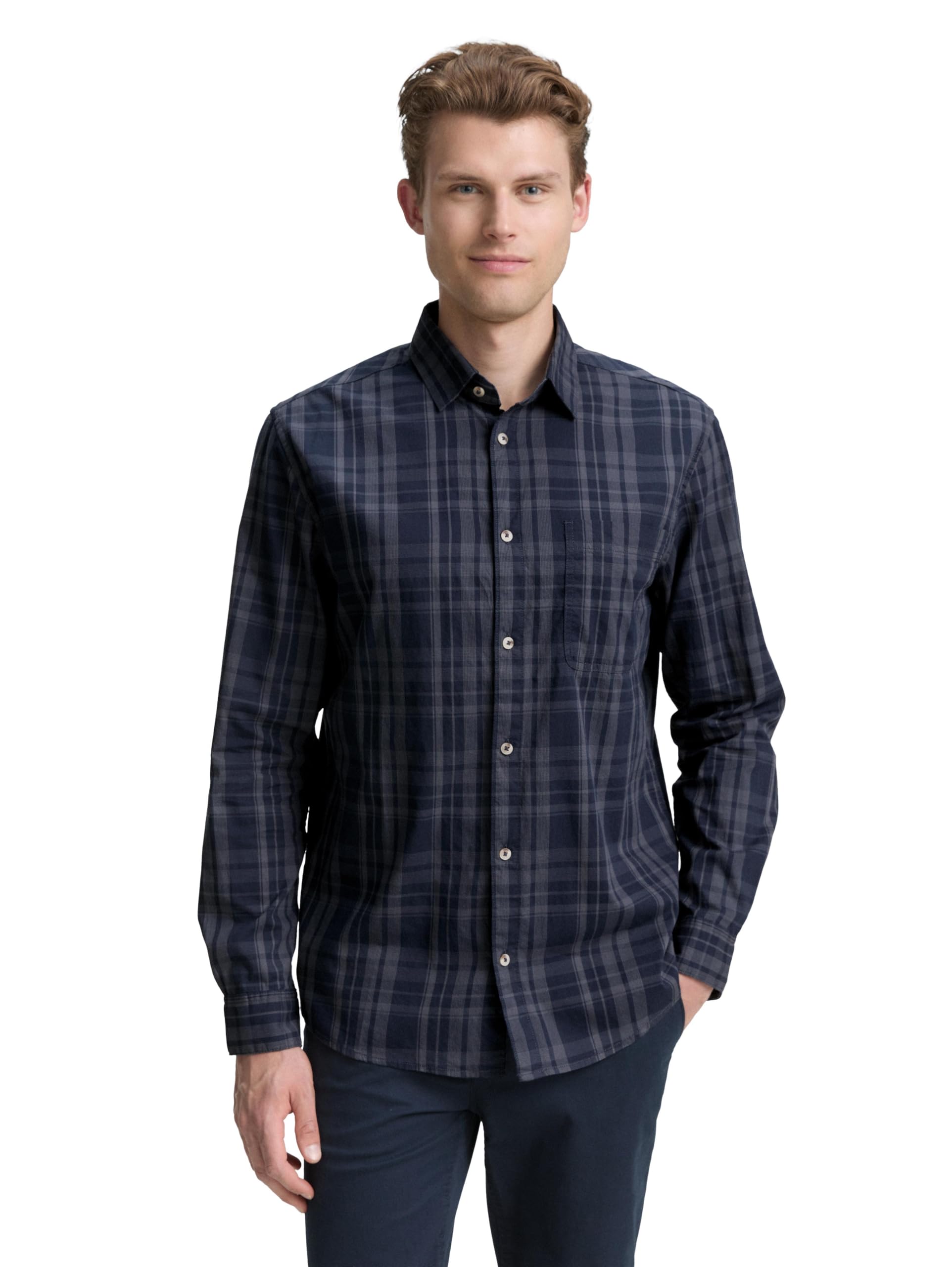 tom-tailor-herren-regular-fit-hemd-mit-karo-muster image 7