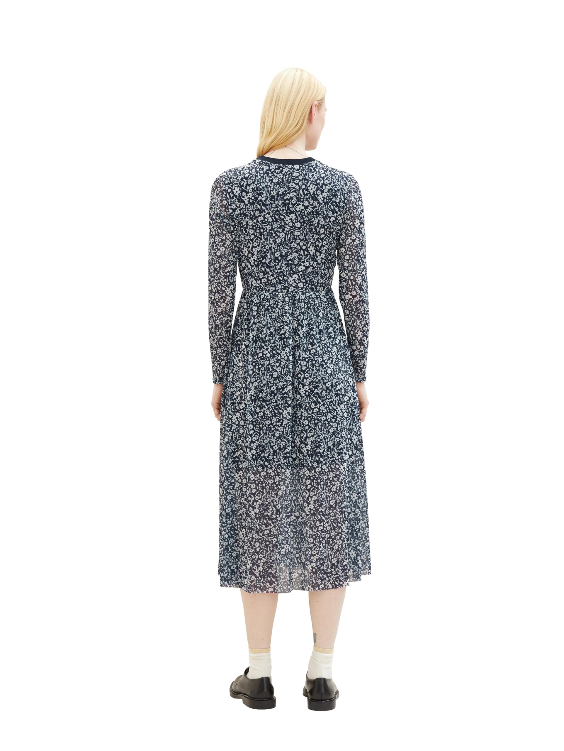 tom-tailor-denim-damen-mesh-kleid-mit-muster image 3