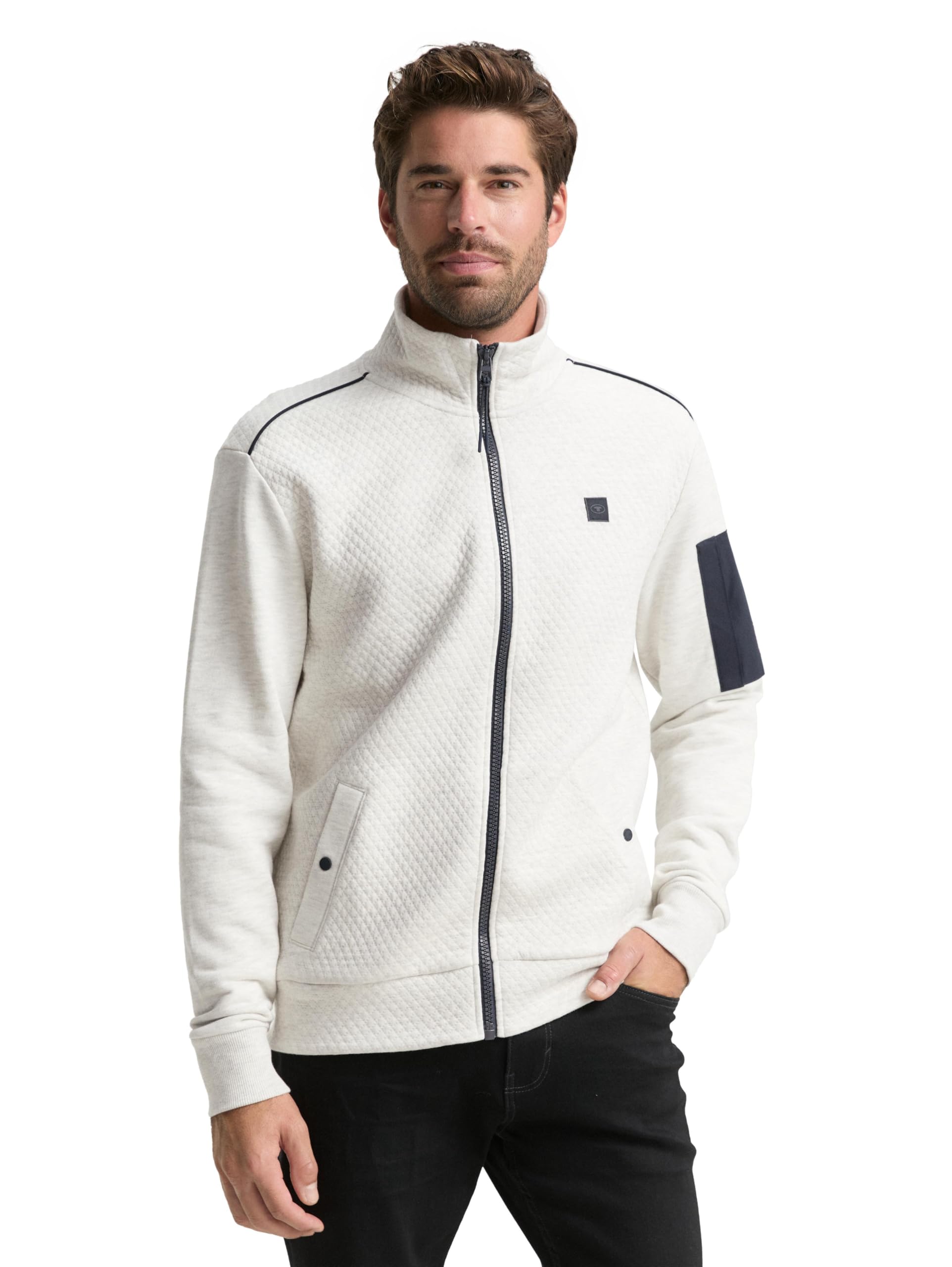 tom-tailor-herren-sweatjacke-1049263-mit-rmeltasche image 7