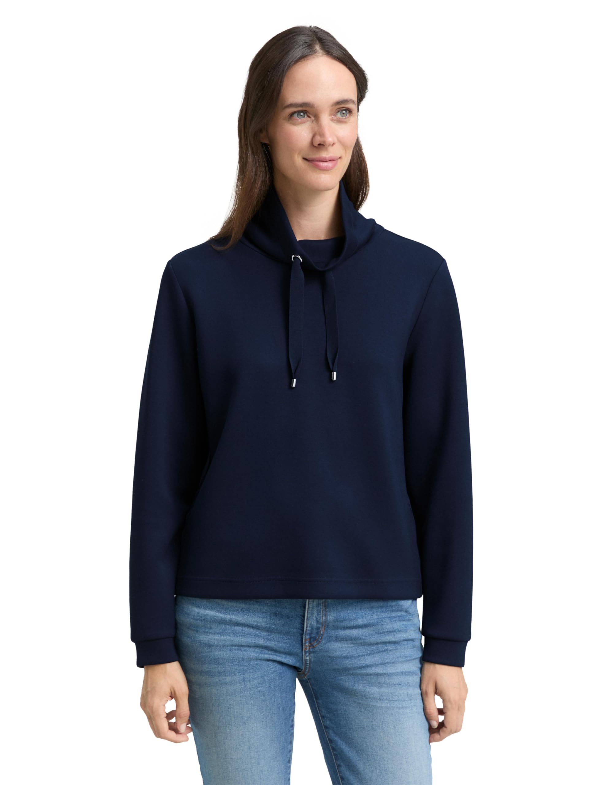 tom-tailor-damen-1049025-scuba-sweatshirt-mit-stehkragen image 5
