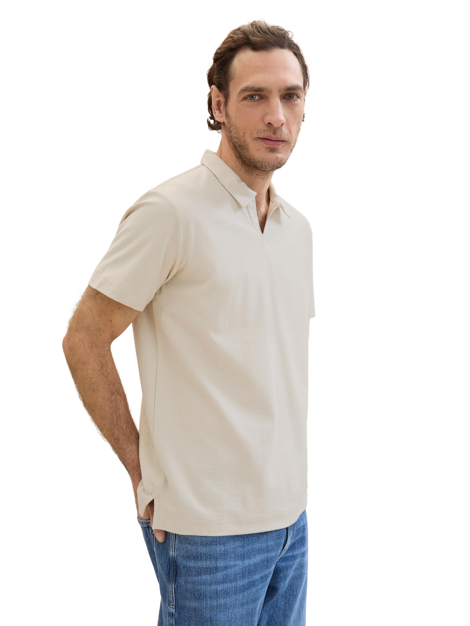 tom-tailor-herren-basic-poloshirt-mit-struktur-klassisches-poloshirt image 2
