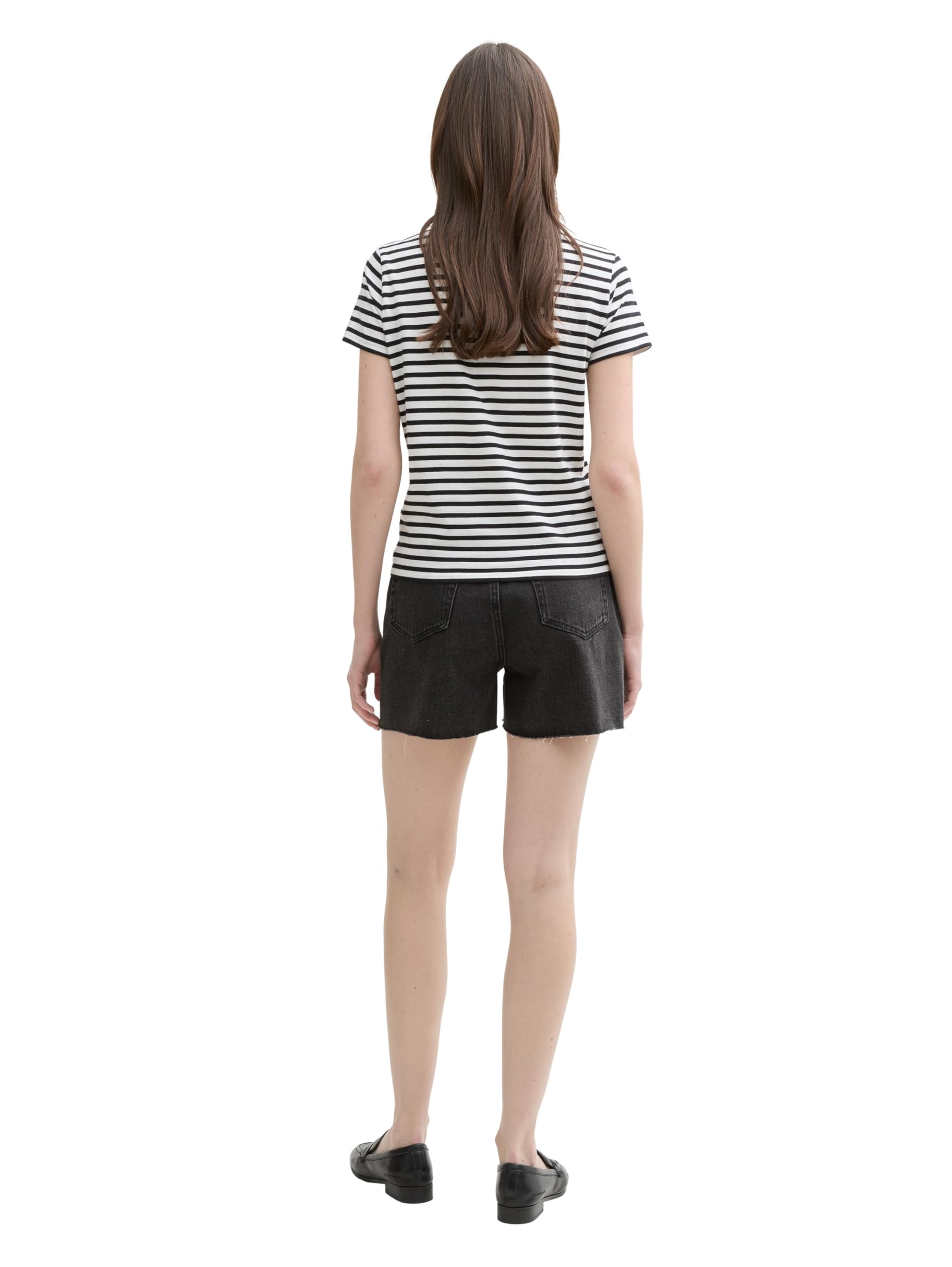 tom-tailor-denim-damen-mom-fit-jeans-shorts-hoher-tragekomfort-1er-pack image 2