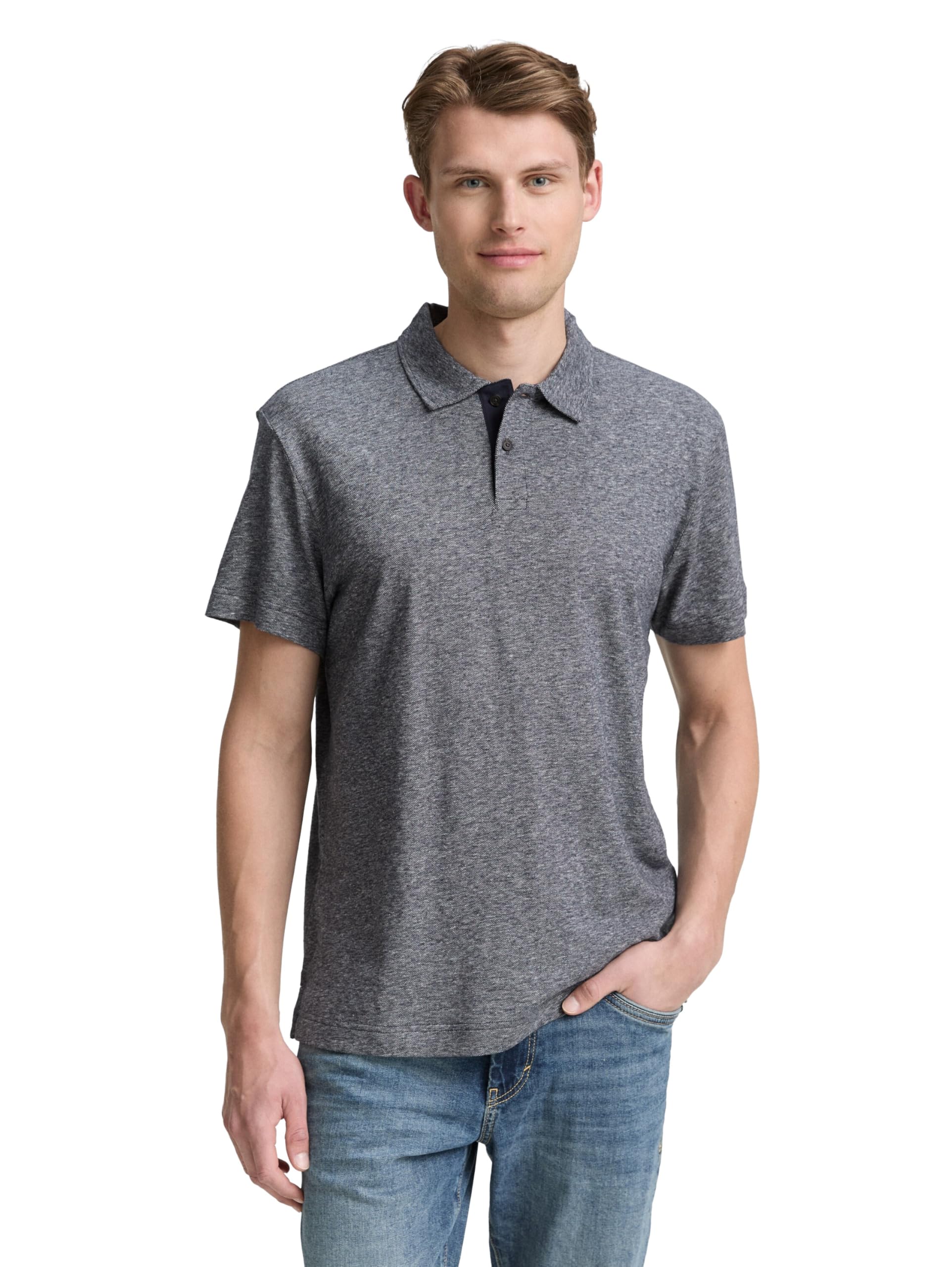 tom-tailor-herren-poloshirt-mit-leinenanteil image 3
