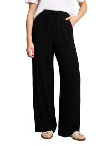 tom-tailor-denim-damen-seersucker-wide-leg-hose-1051405 image 7