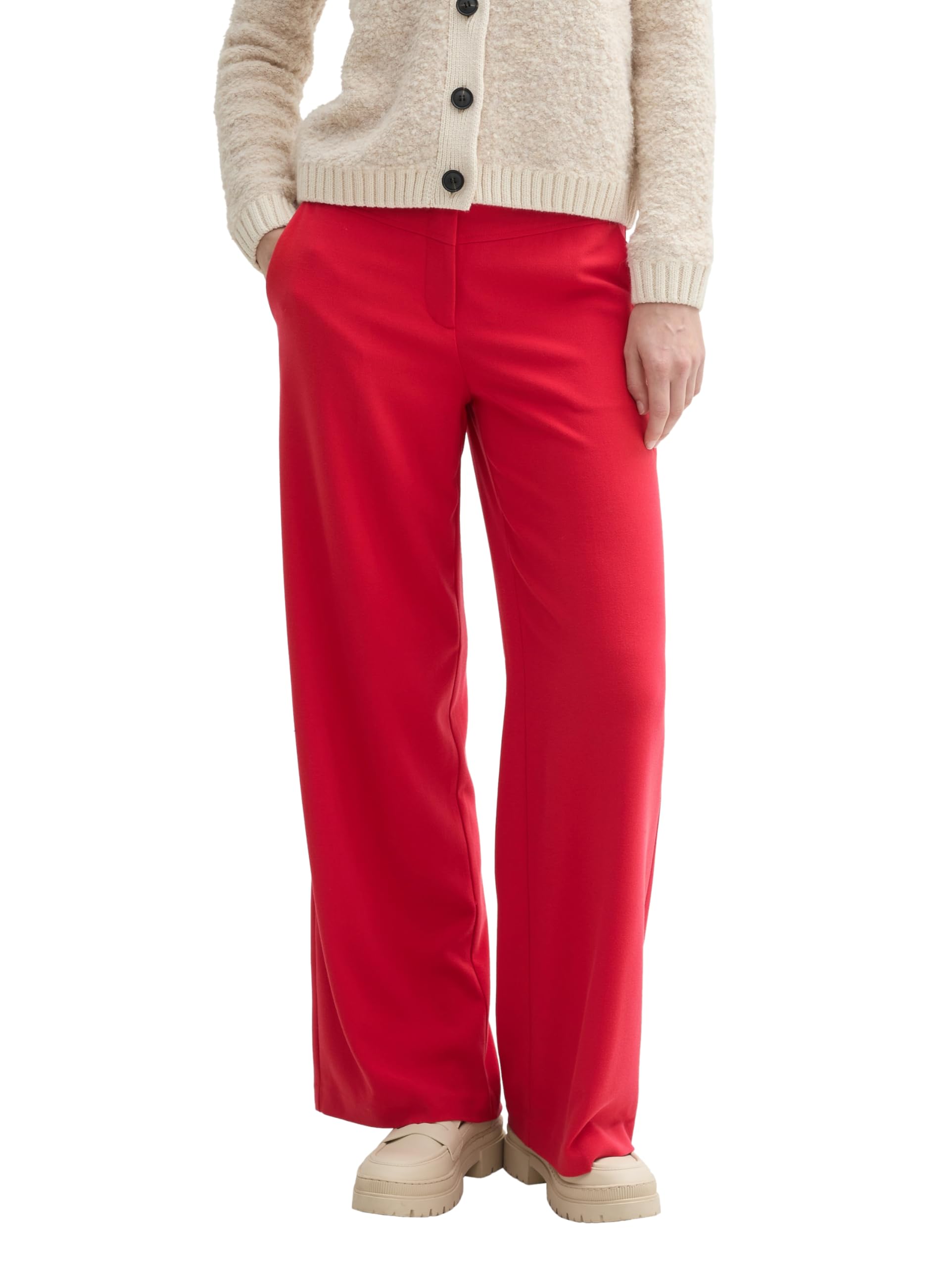 tom-tailor-lea-wide-leg-damen-hose-mit-b-gelfalte image 7