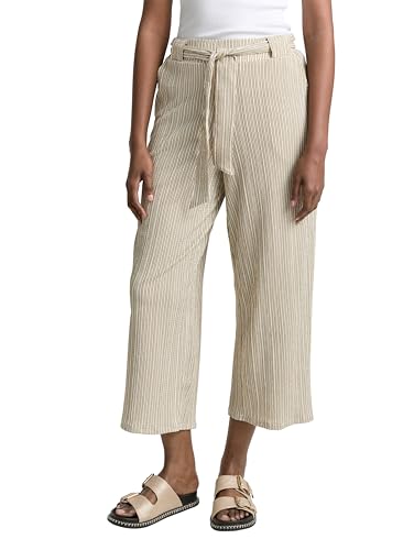 tom-tailor-denim-damen-high-waist-culotte-hose-mit-bindeg-rtel-weite-jeanshose image 7