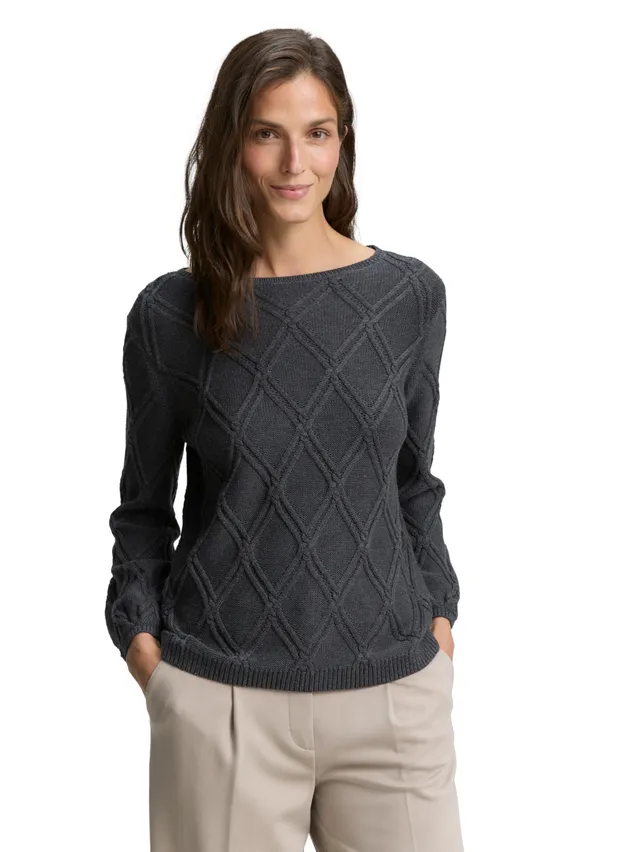 tom-tailor-damen-strickpullover-mit-struktur image 1