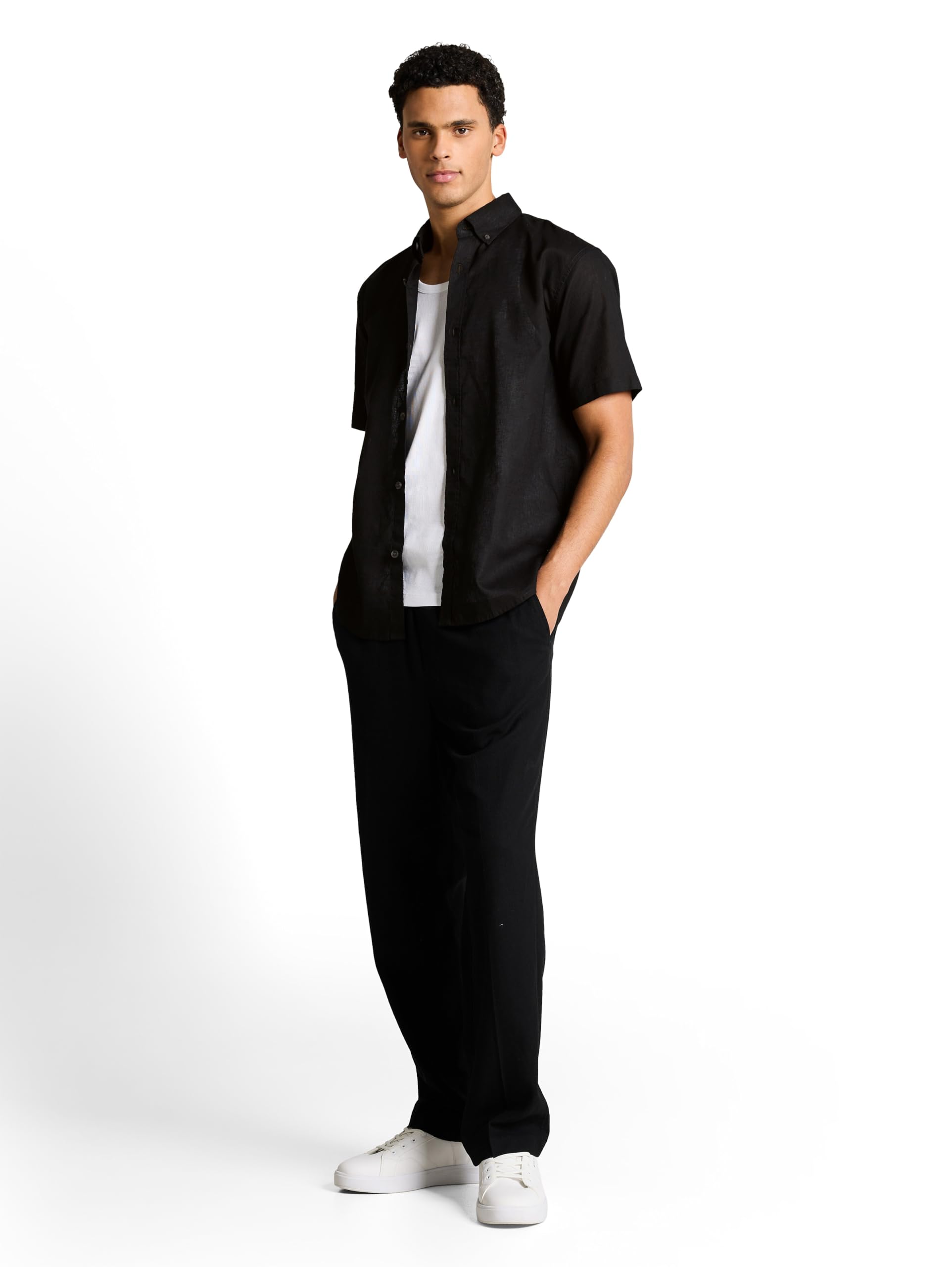 tom-tailor-denim-herren-relaxed-fit-hemd-mit-leinen image 2