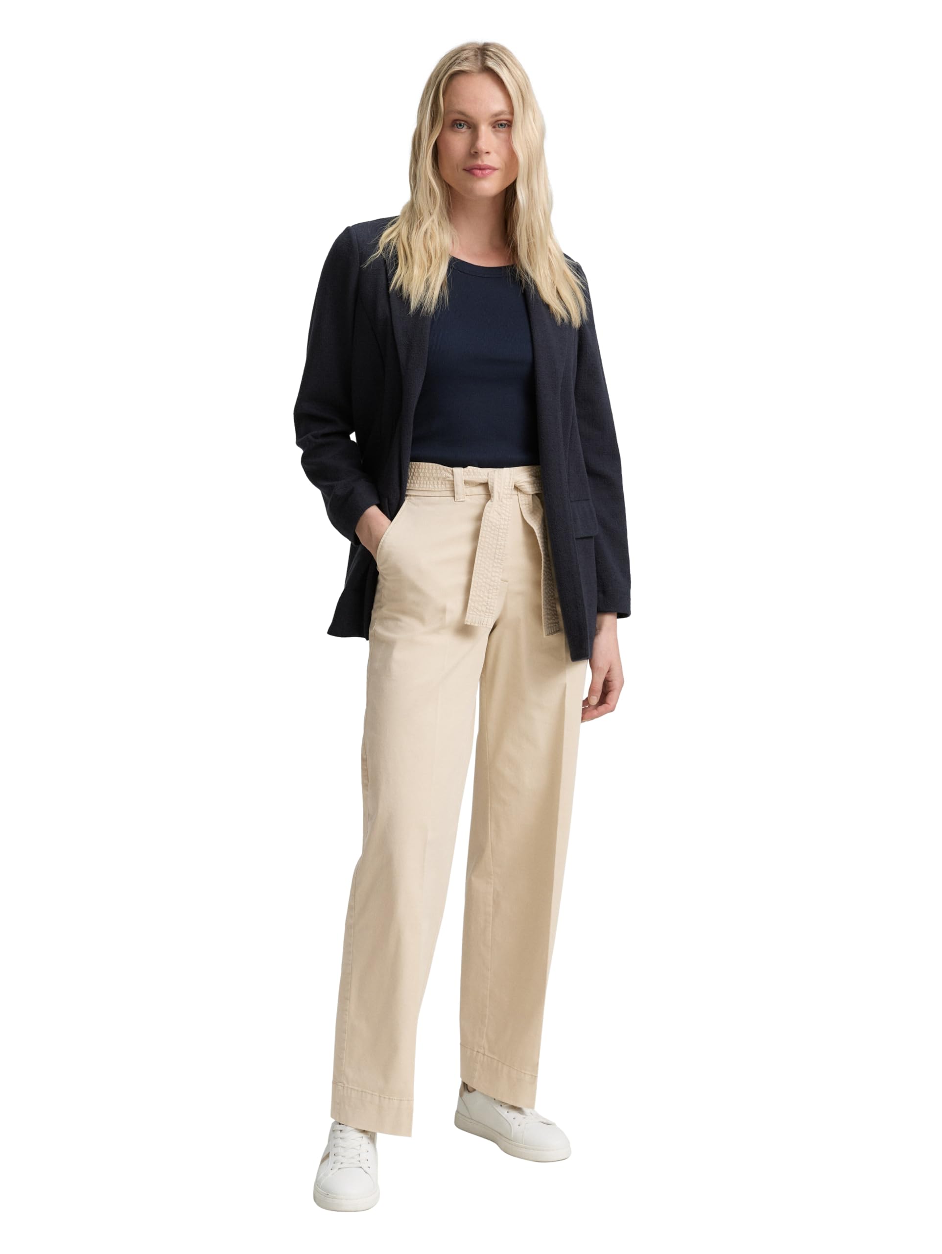 tom-tailor-damen-ttlea-wide-leg-hose-weit-geschnittenes-bein-hoher-tragekomfort image 2