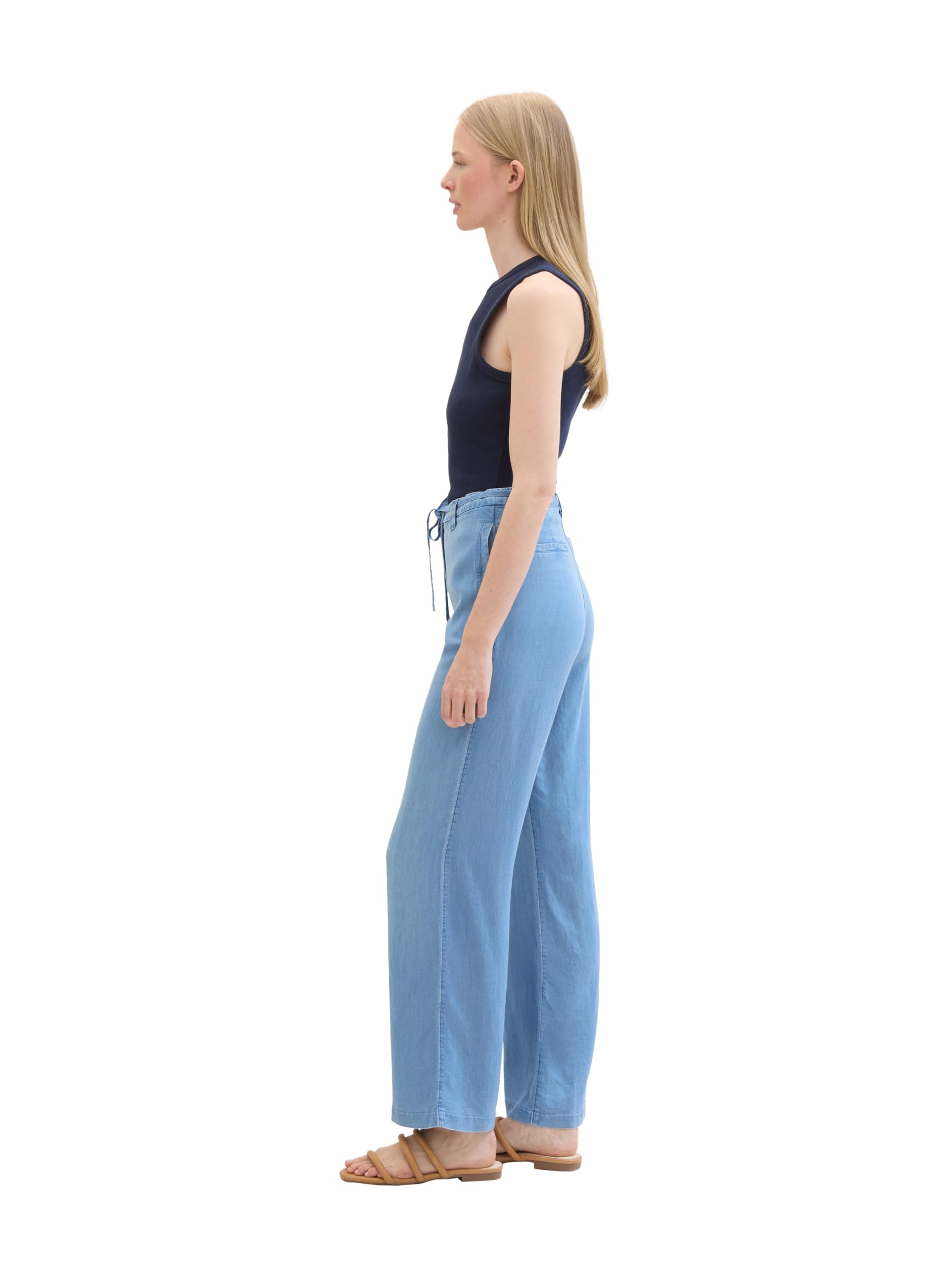 tom-tailor-damen-wide-leg-hose-aus-denim-tencel image 7