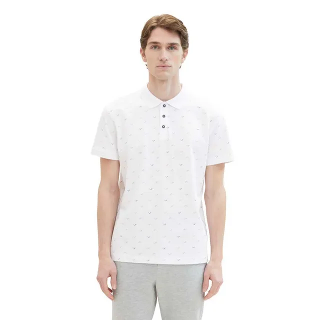 tom-tailor-herren-poloshirt-mit-punkten-34624-white-letter-design-gr-e-l image 1