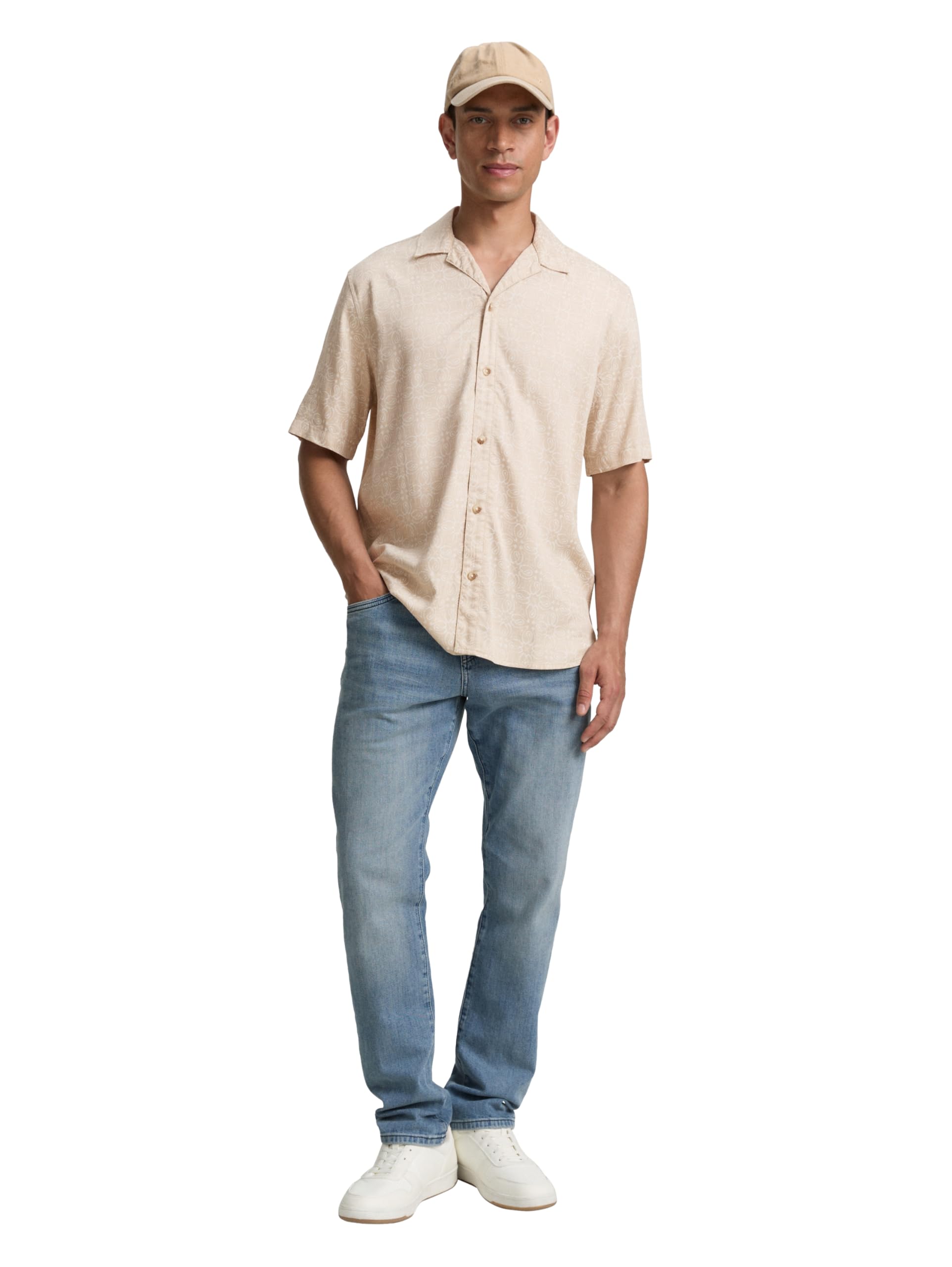tom-tailor-herren-comfort-fit-kurzarmhemd-im-hawaii-look image 5
