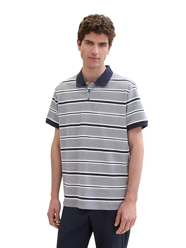 tom-tailor-herren-basic-piqu-poloshirt-mit-streifen image 8