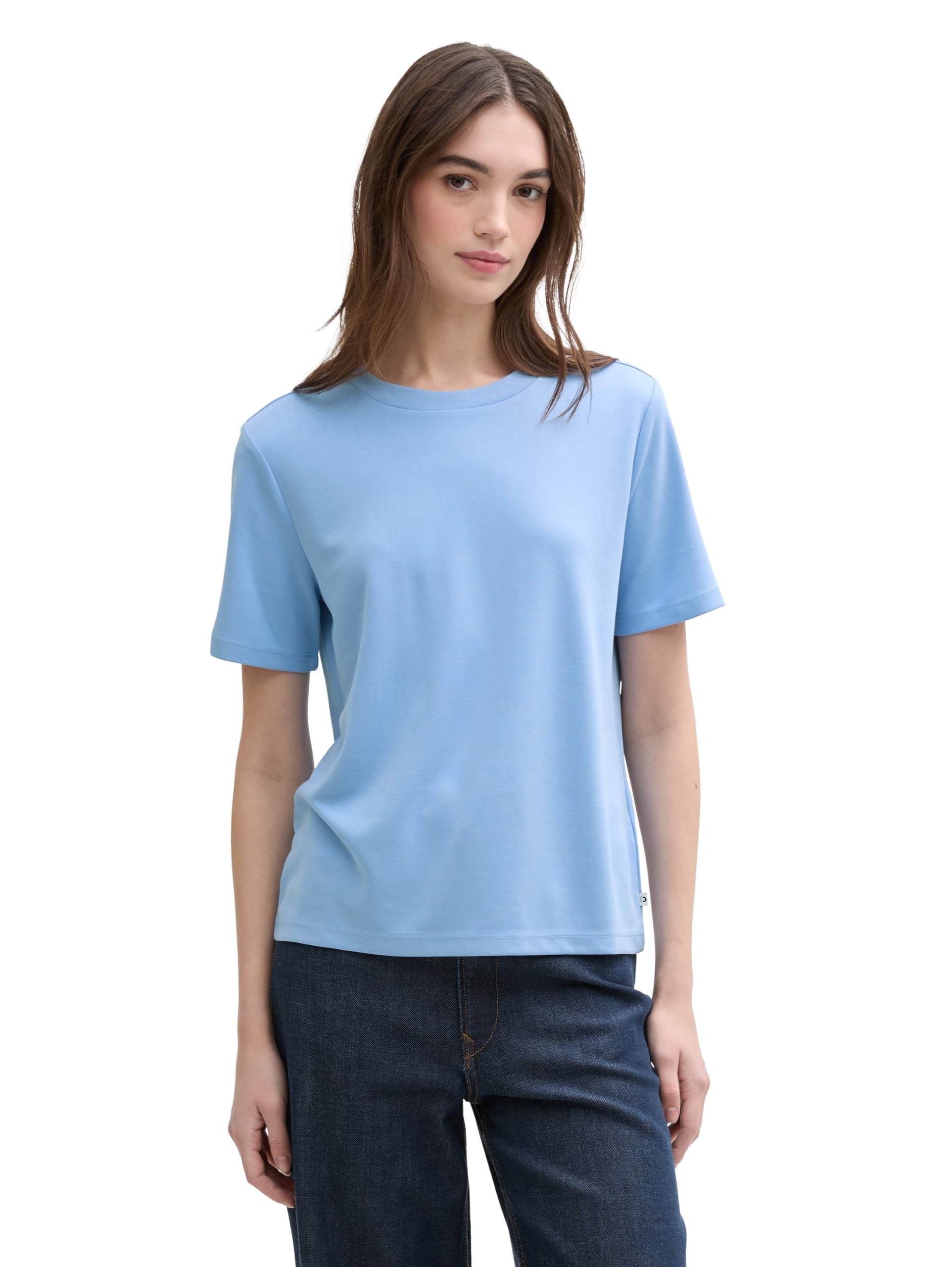 tom-tailor-denim-1041160-t-shirt-damen-1er-pack-fitted-fit image 7