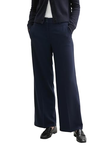 tom-tailor-lea-wide-leg-damen-hose-mit-b-gelfalte image 8