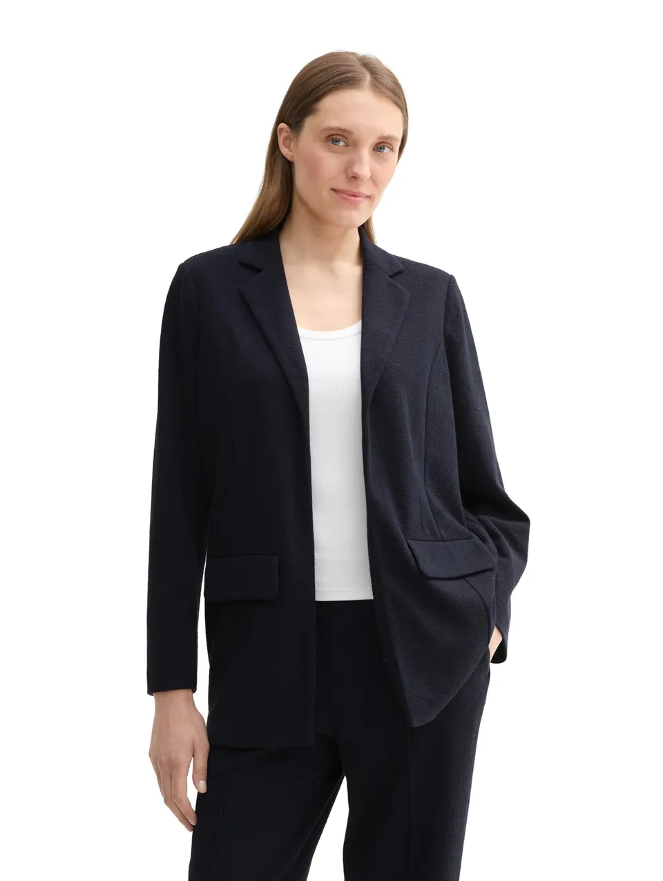 tom-tailor-damen-blazer-aus-fliessendem-material image 1