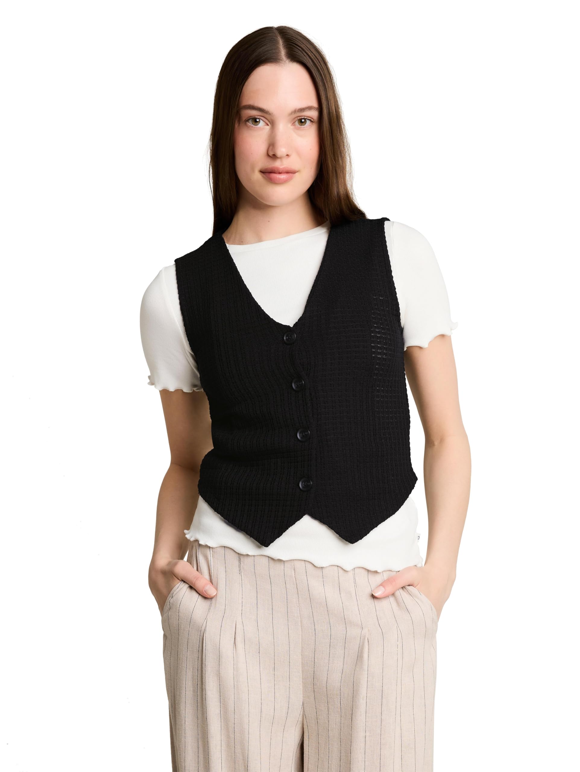 tom-tailor-denim-1051836-fitted-jacquard-blazer-weste-f-r-damen image 7