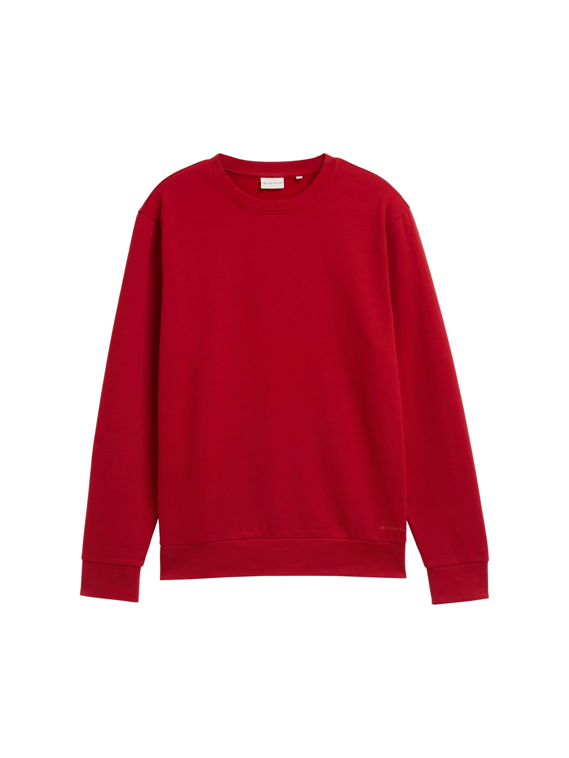 tom-tailor-herren-basic-sweatshirt-in-unifarben-klassisches-rundhals-sweatshirt image 5