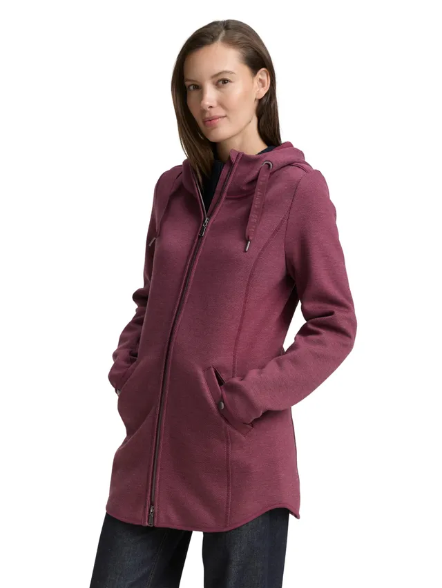 tom-tailor-damen-1044413-hoodie-sweatjacke-in-twill-optik image 1