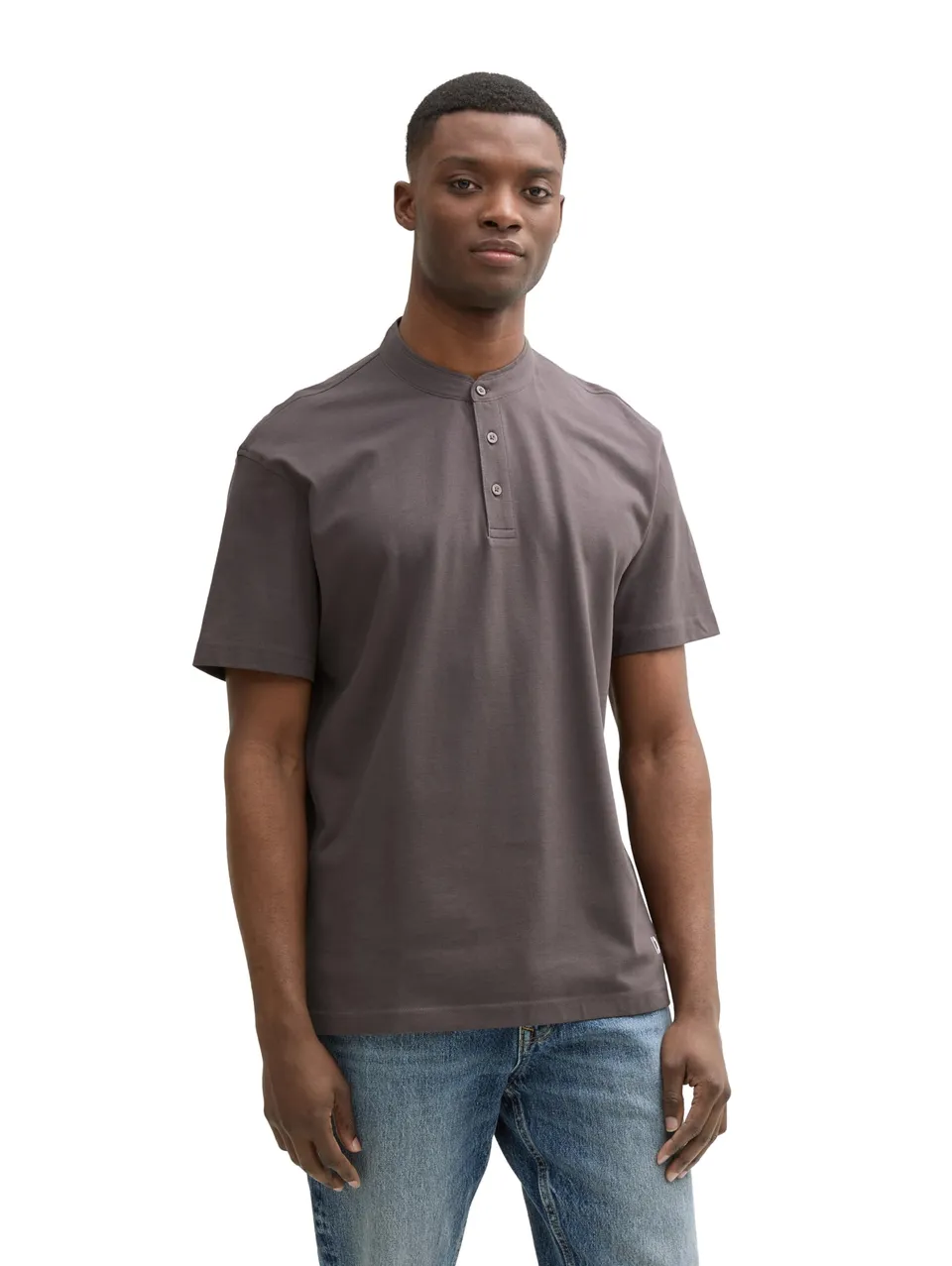 tom-tailor-denim-herren-relaxed-fit-poloshirt-mit-stehkragen image 1