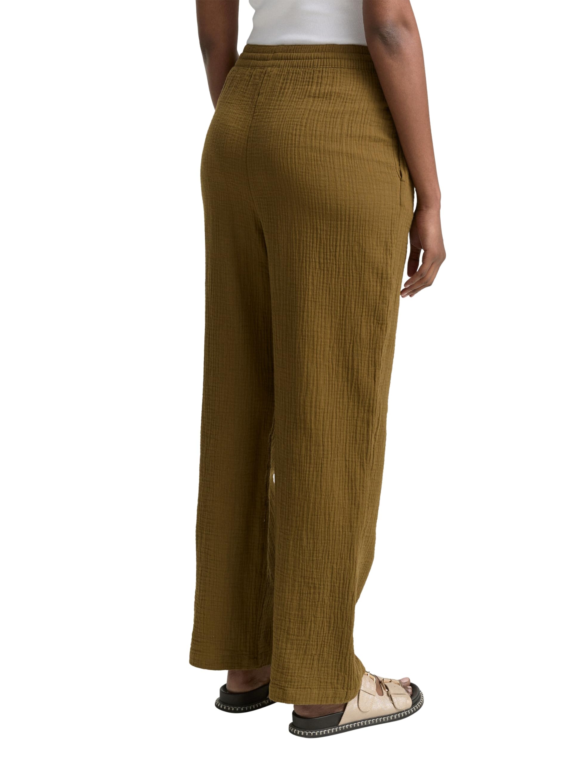 tom-tailor-denim-damen-basic-musselin-straight-hose image 2