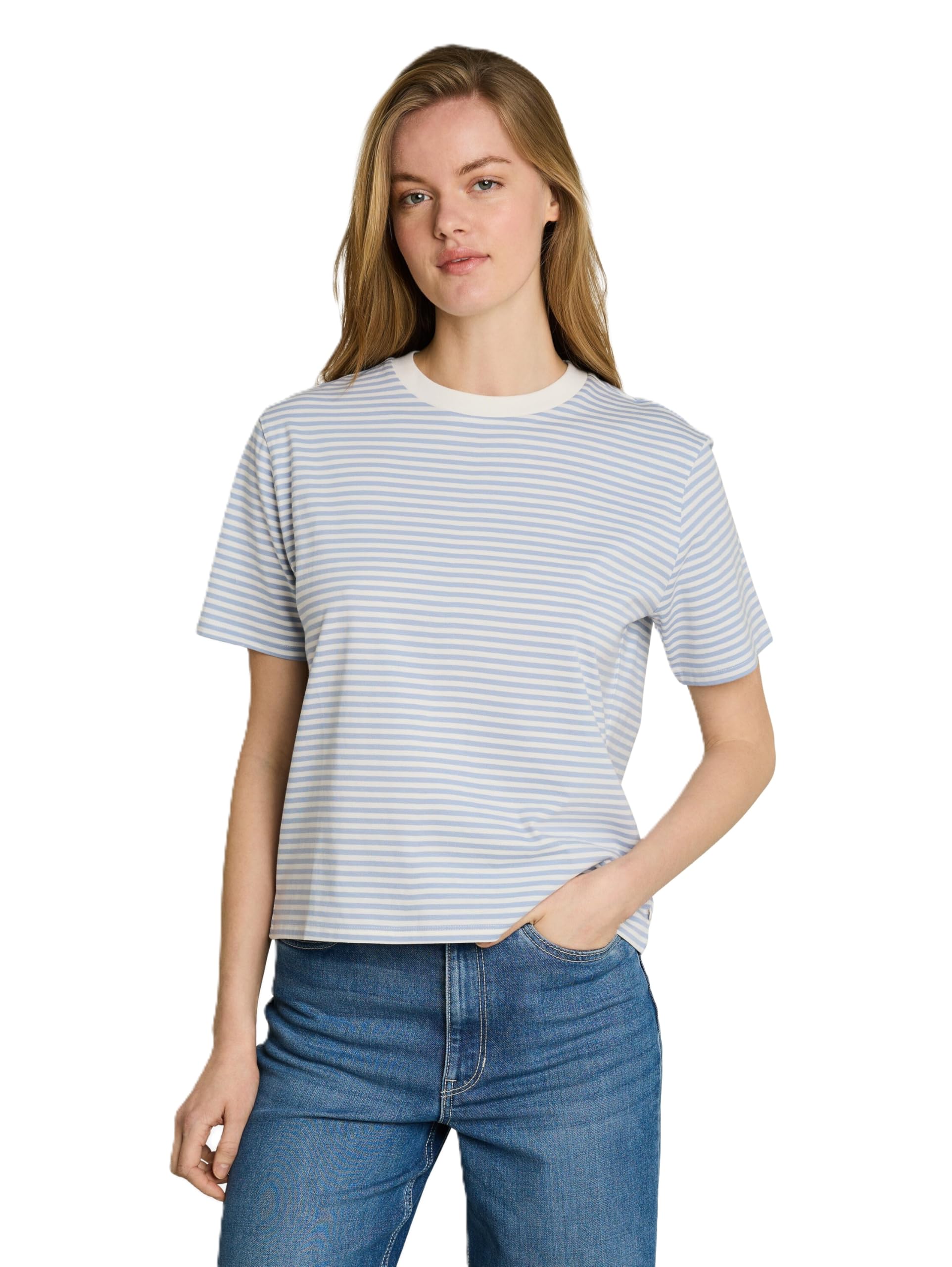 tom-tailor-denim-damen-boxy-fit-t-shirt image 1