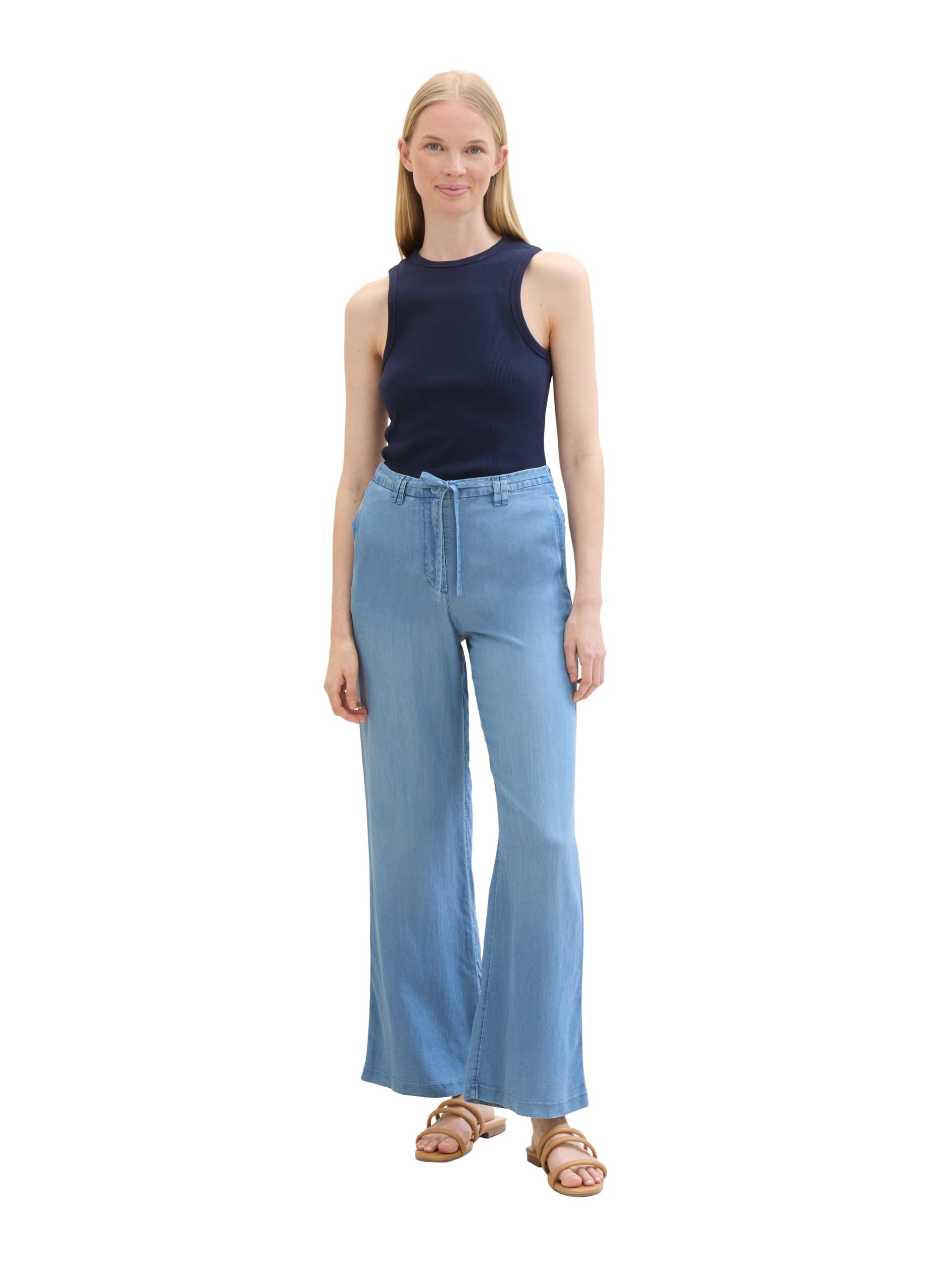 tom-tailor-damen-wide-leg-hose-aus-denim-tencel image 4