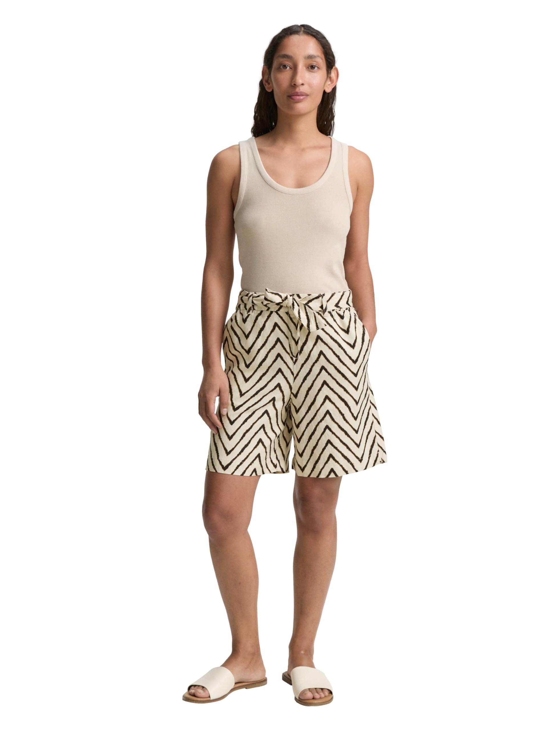 tom-tailor-damen-loose-straight-bermuda-shorts-mit-leinenanteil image 3