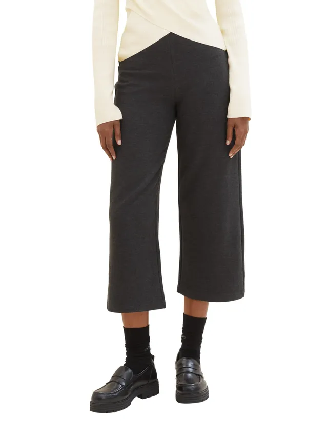 tom-tailor-denim-damen-basic-culotte-mit-rippstruktur image 1