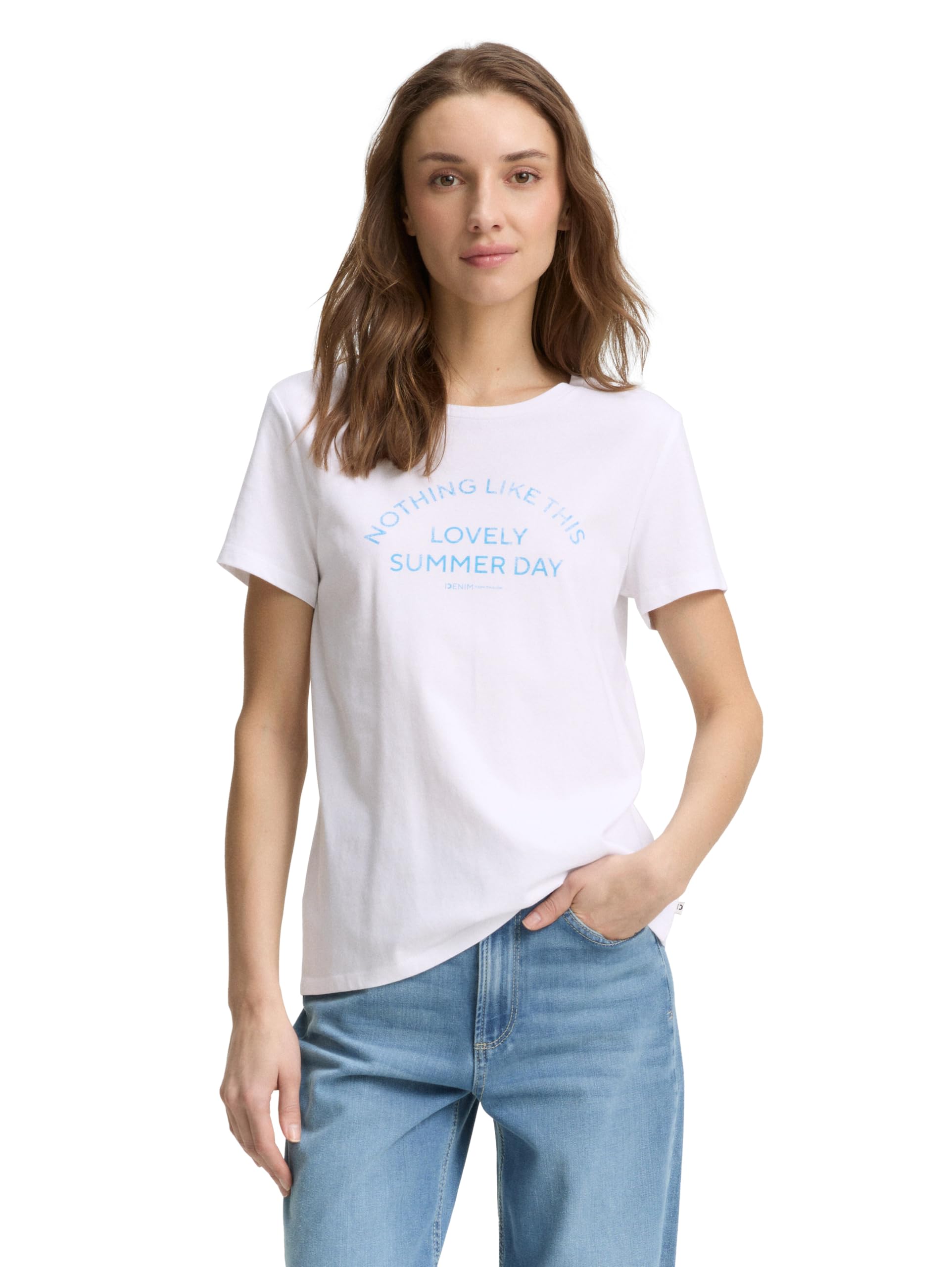 tom-tailor-denim-damen-t-shirt-mit-print image 1