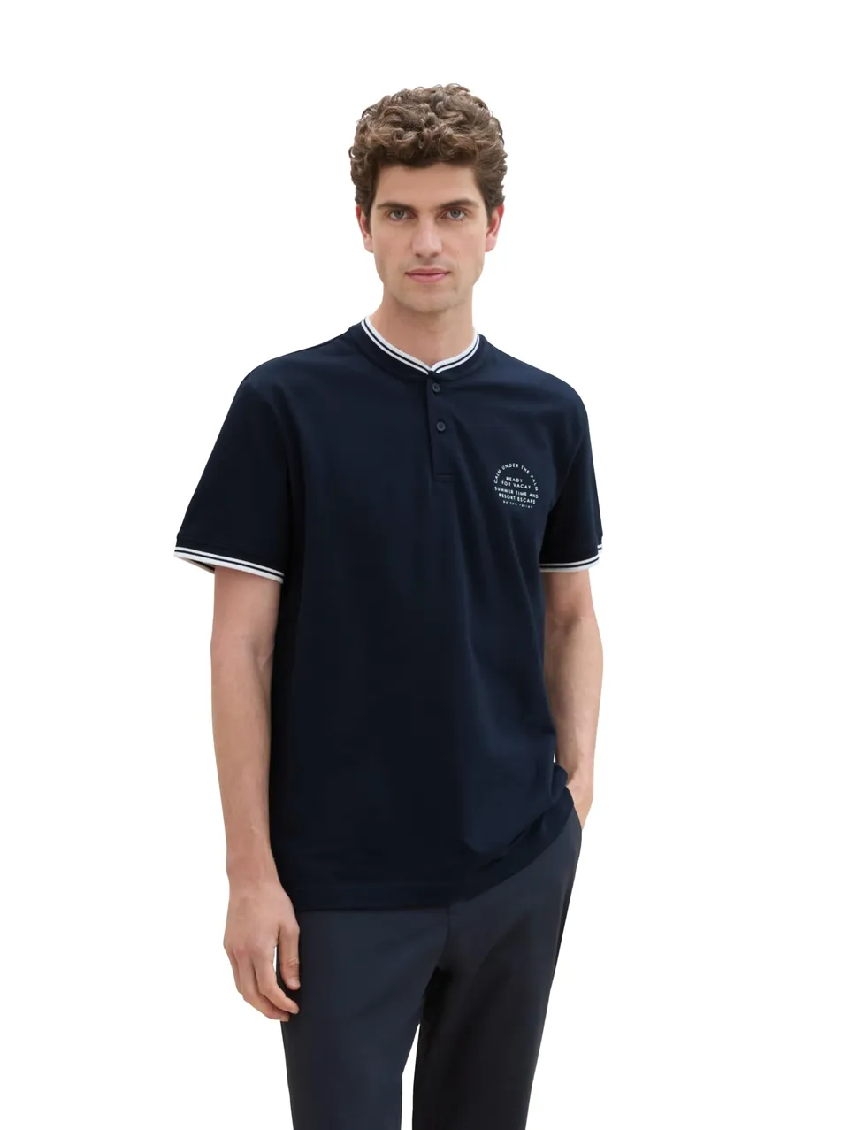 tom-tailor-herren-basic-piqu-poloshirt-stehkragen image 1