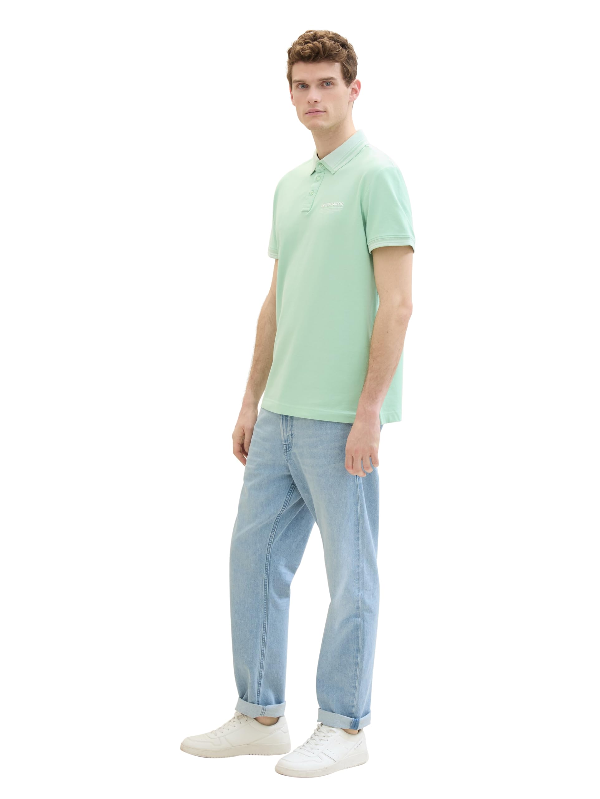 tom-tailor-herren-basic-piqu-poloshirt-mit-logo-print image 6