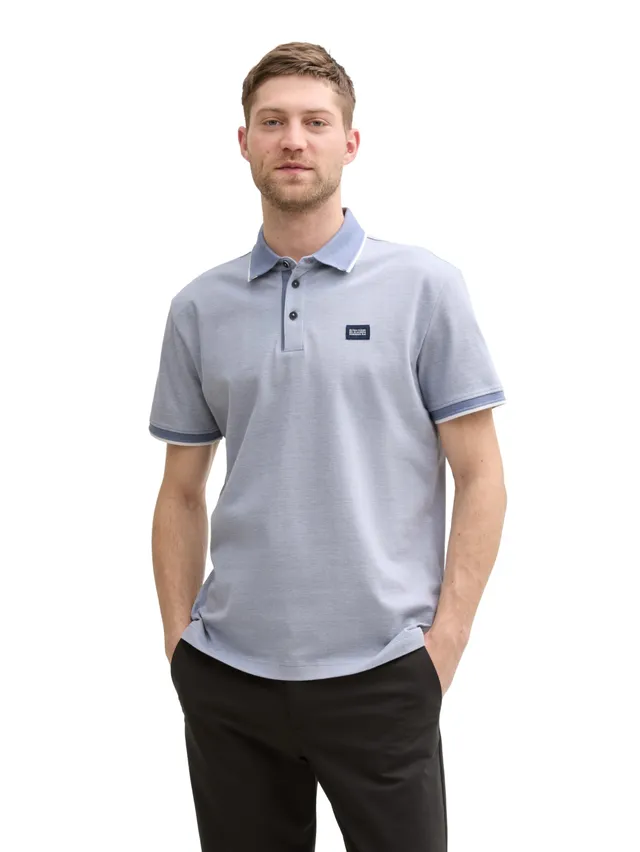 tom-tailor-herren-piqu-poloshirt-mit-logo-label image 1